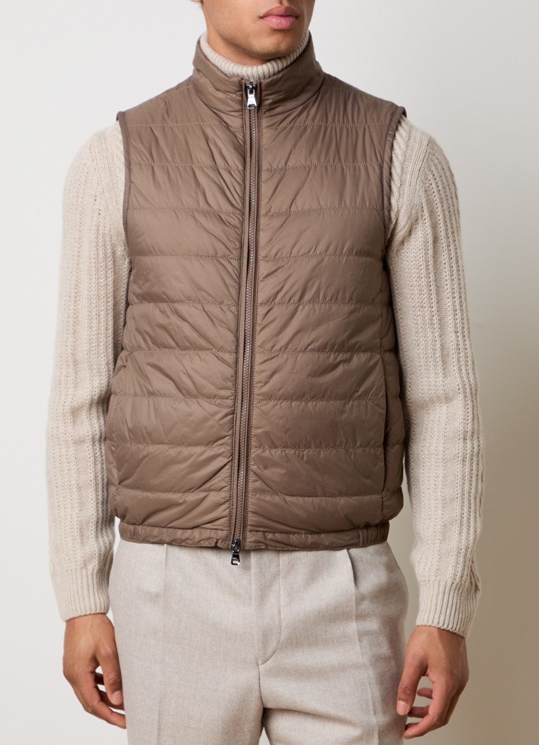 Oscar Jacobson Padded bodywarmer with zipper pockets