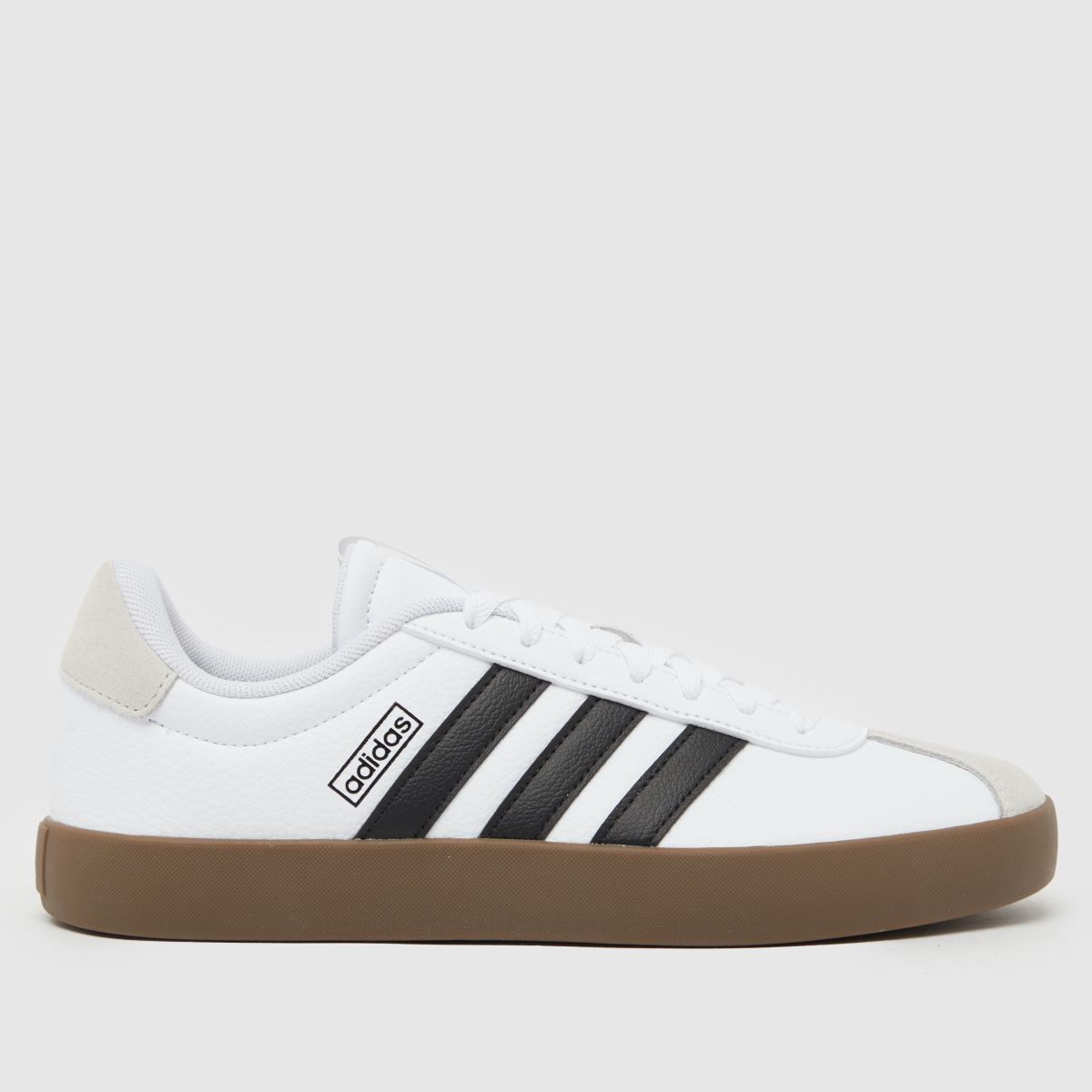 adidas vl court 3.0 träningsskor i vitt och svart