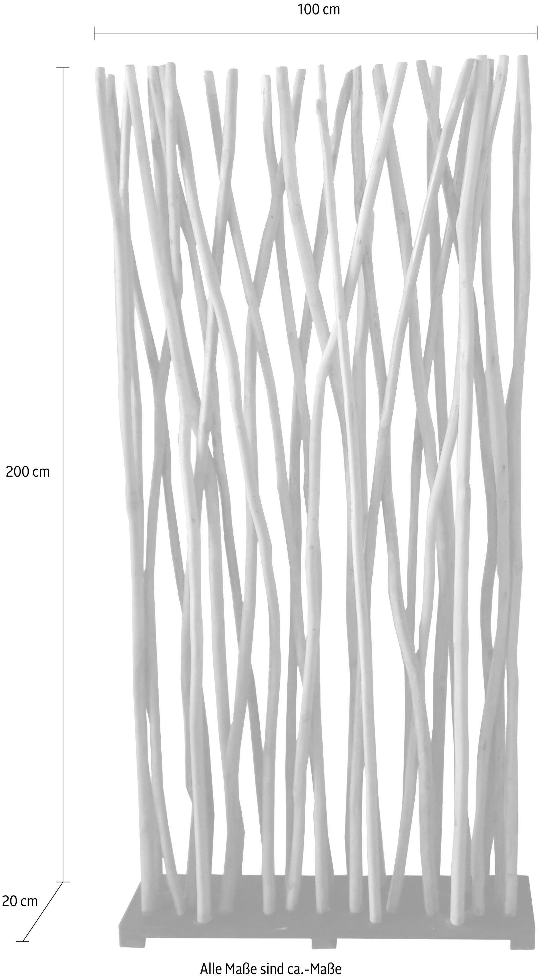 SIT Raumteiler Romanteaka, aus recyceltem Teakholz, Shabby Chic, Vintage, 100x200 cm
