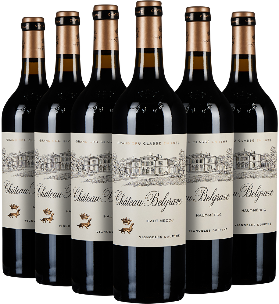 Château Belgrave 6 Flaschen Château Belgrave 5ème Cru Classé 2022 in Holzkiste