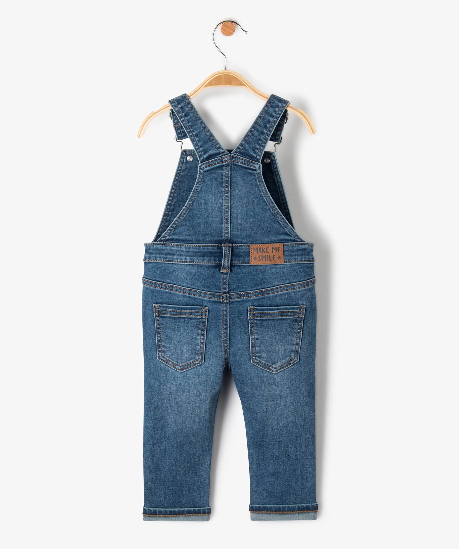 Salopette bébé Garçon en denim stretch denim | GEMO