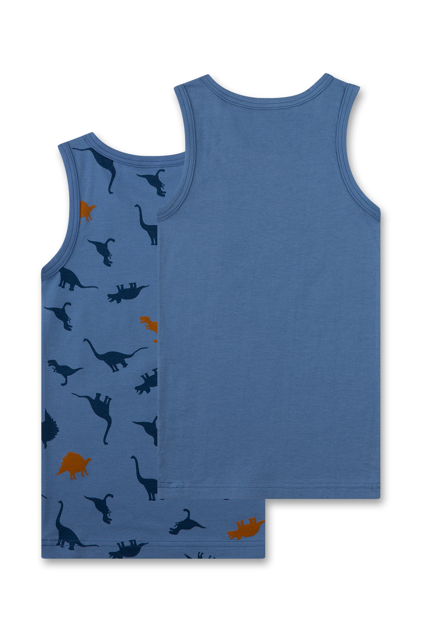 Jungen-Unterhemd (Doppelpack) blau
