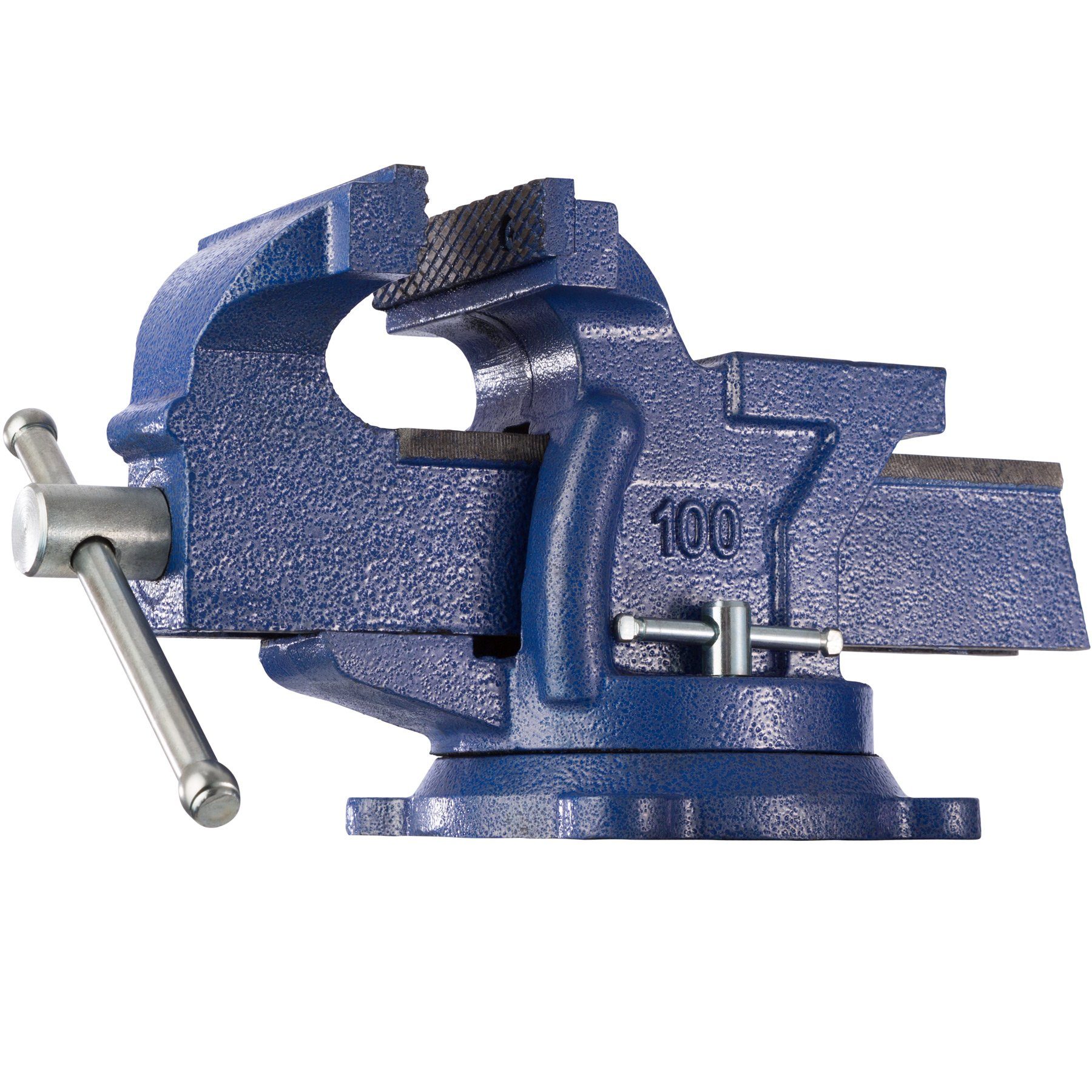 tectake Schraubstock Schraubstock 360° drehbar mit Amboss