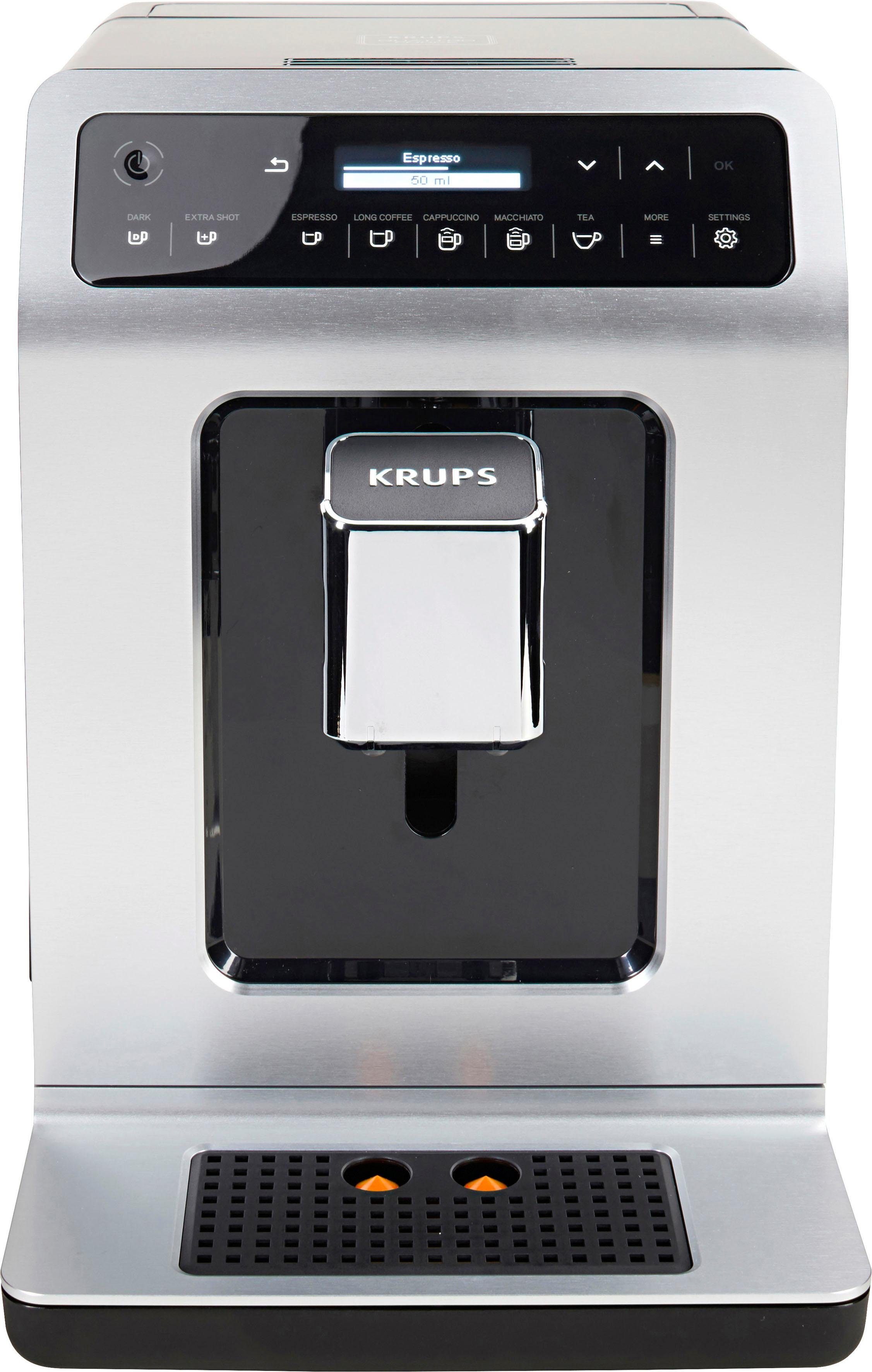 Krups Kaffeevollautomat EA891D Evidence, 12 Kaffee- und 3 Tee-Variationen, OLED-Display und Touchscreen