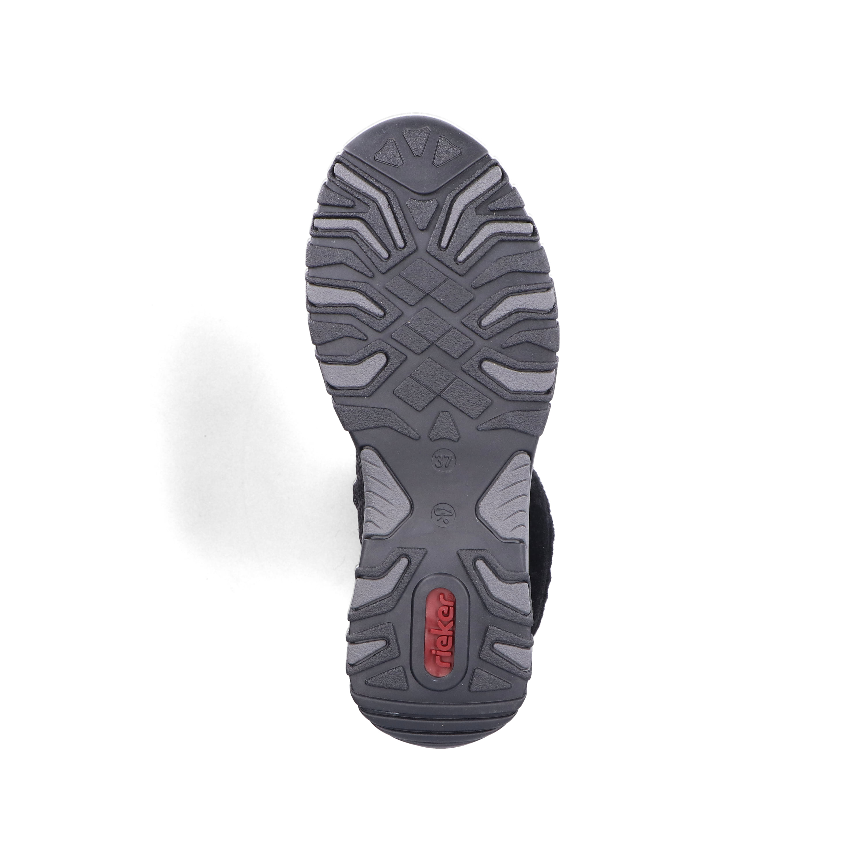 Rieker Damen Schnürstiefel nachtschwarz