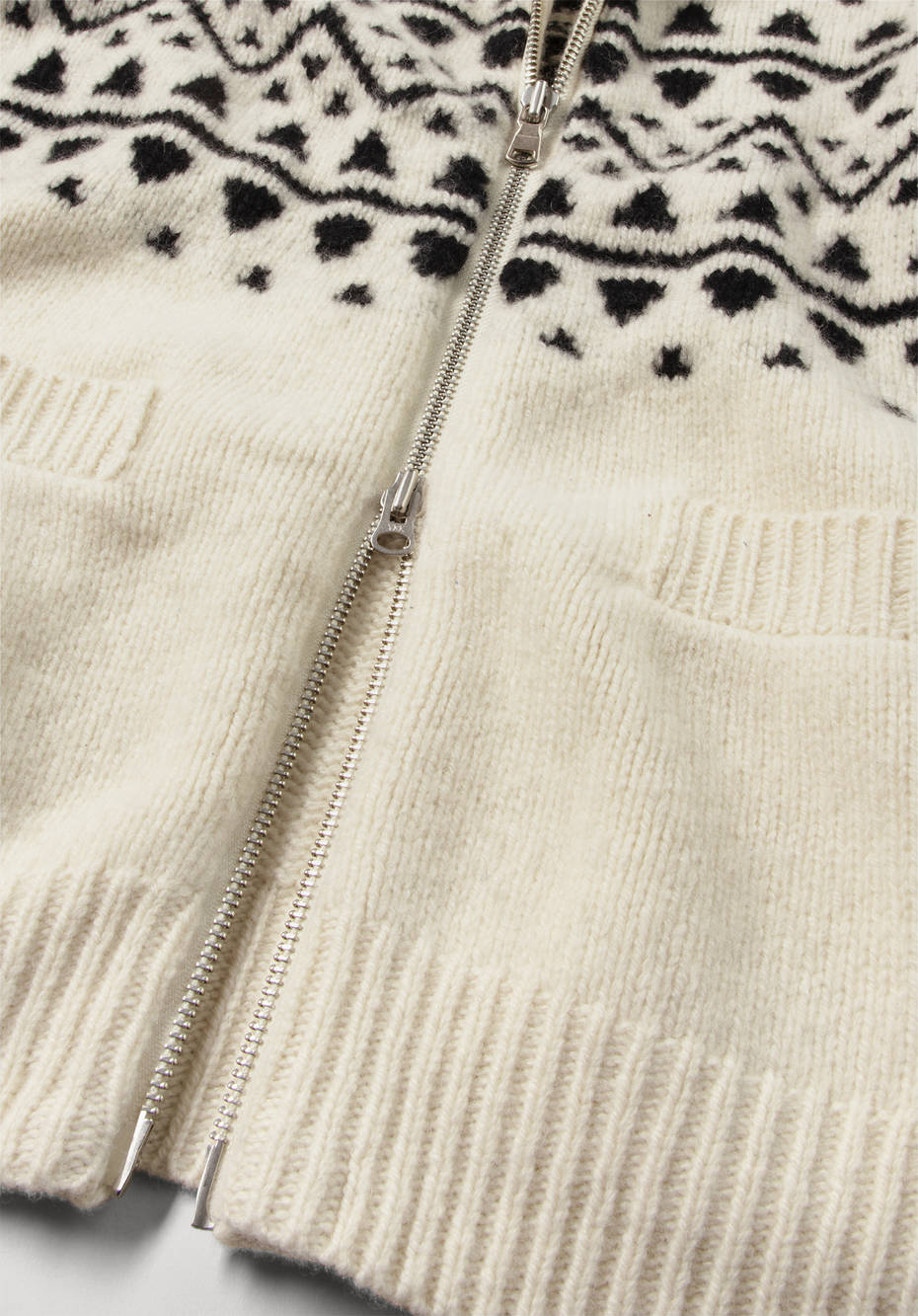 Norweger-Strickjacke aus Merinowolle mit Alpaka