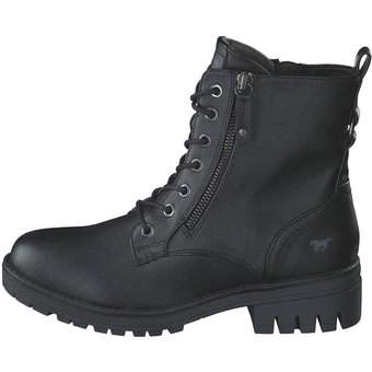 Mustang Schnür Boots in schwarz
