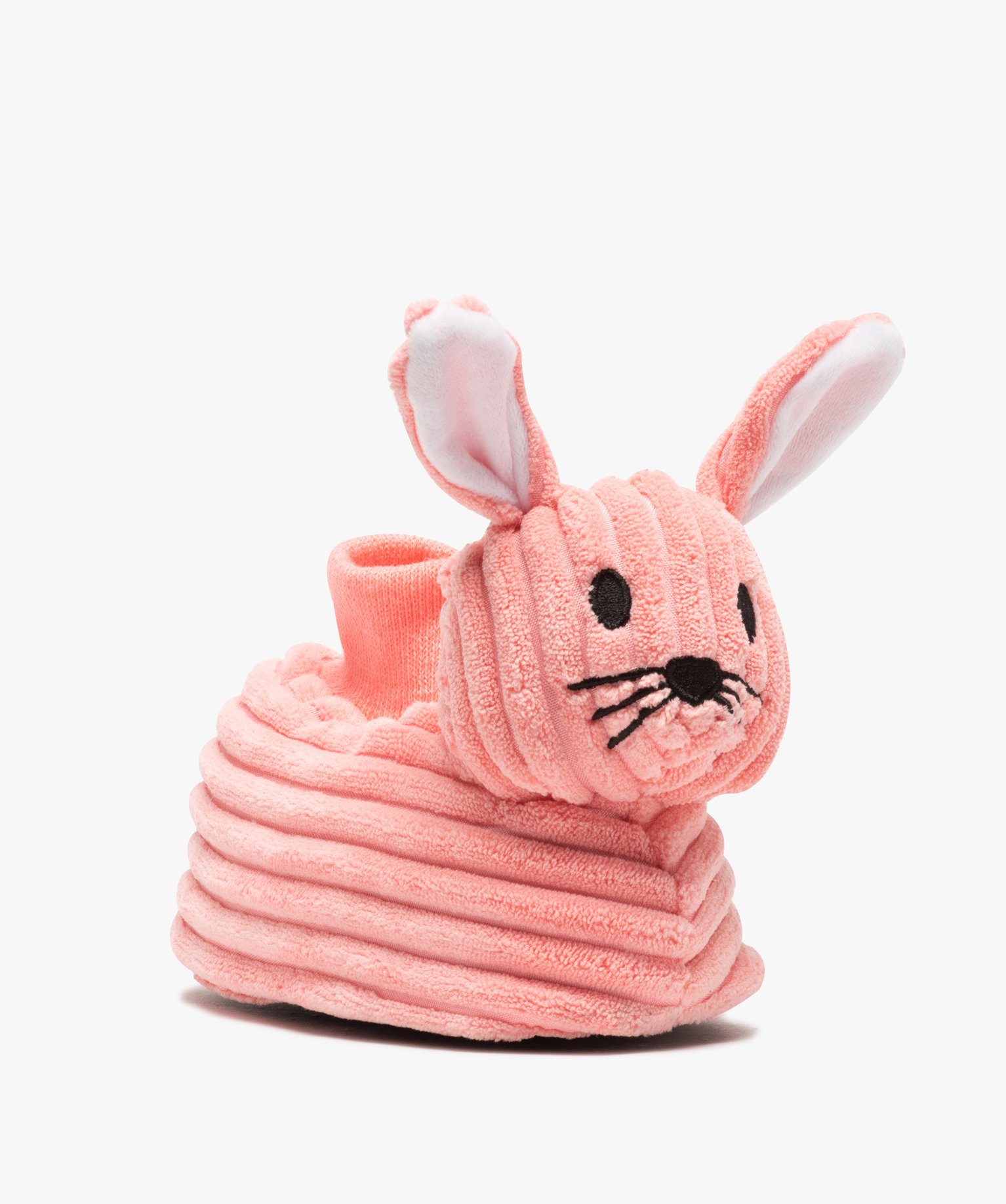 Chaussons fille 3D en forme de doudou lapin rose | GEMO
