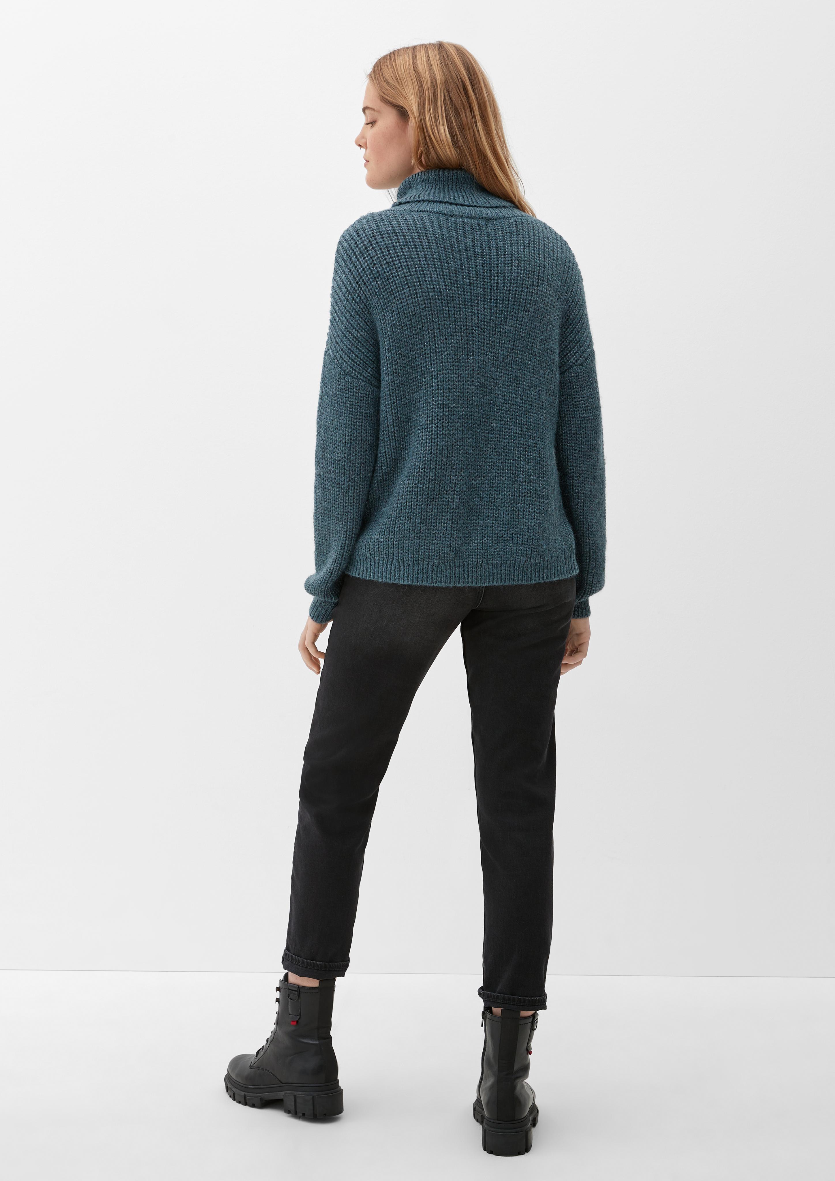 Rollkragenpullover mit Glitzergarn  2124704-69W0