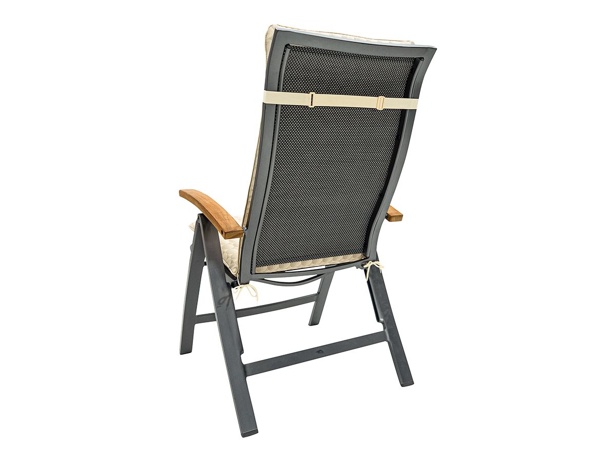 Madison Mairo Sand 120 x 50 Gartenstuhlkissen mit hoher Rückenlehne