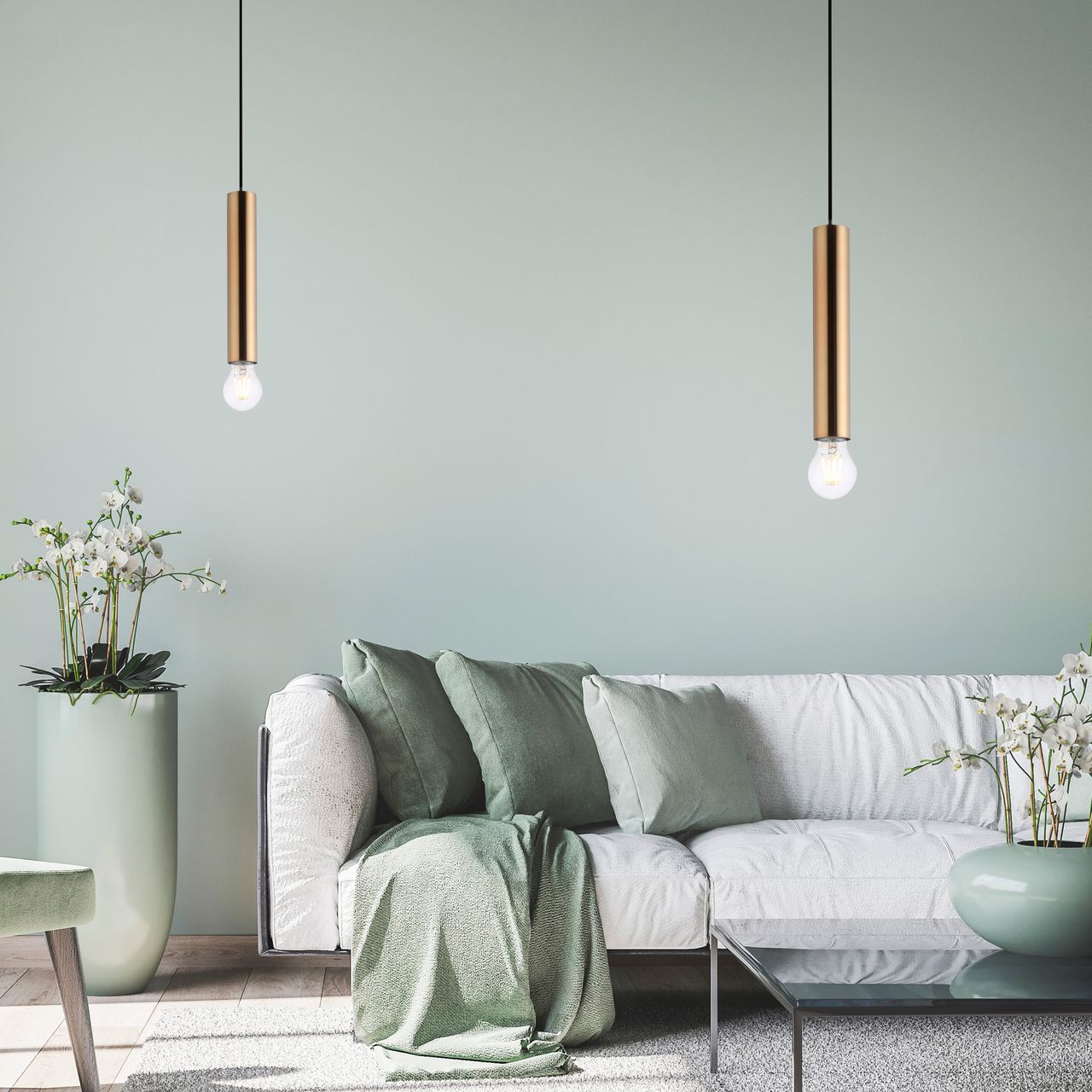 JUST LIGHT LechtenDirekt Pendelleuchte BRUNA, 1-flg.,1xE27/60Watt, Innenleuchte, IP20