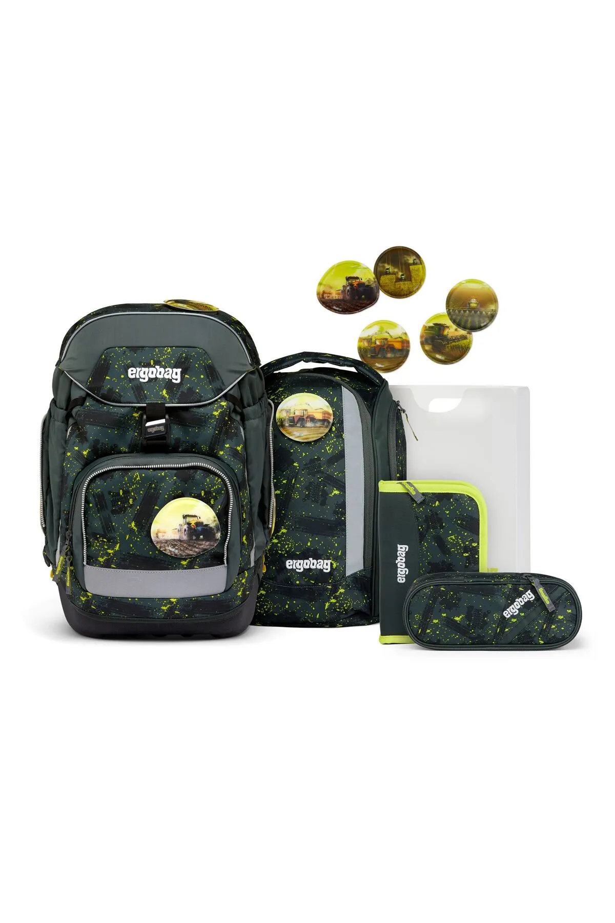 Ergobag  Schulrucksack - Grün - Unifarben