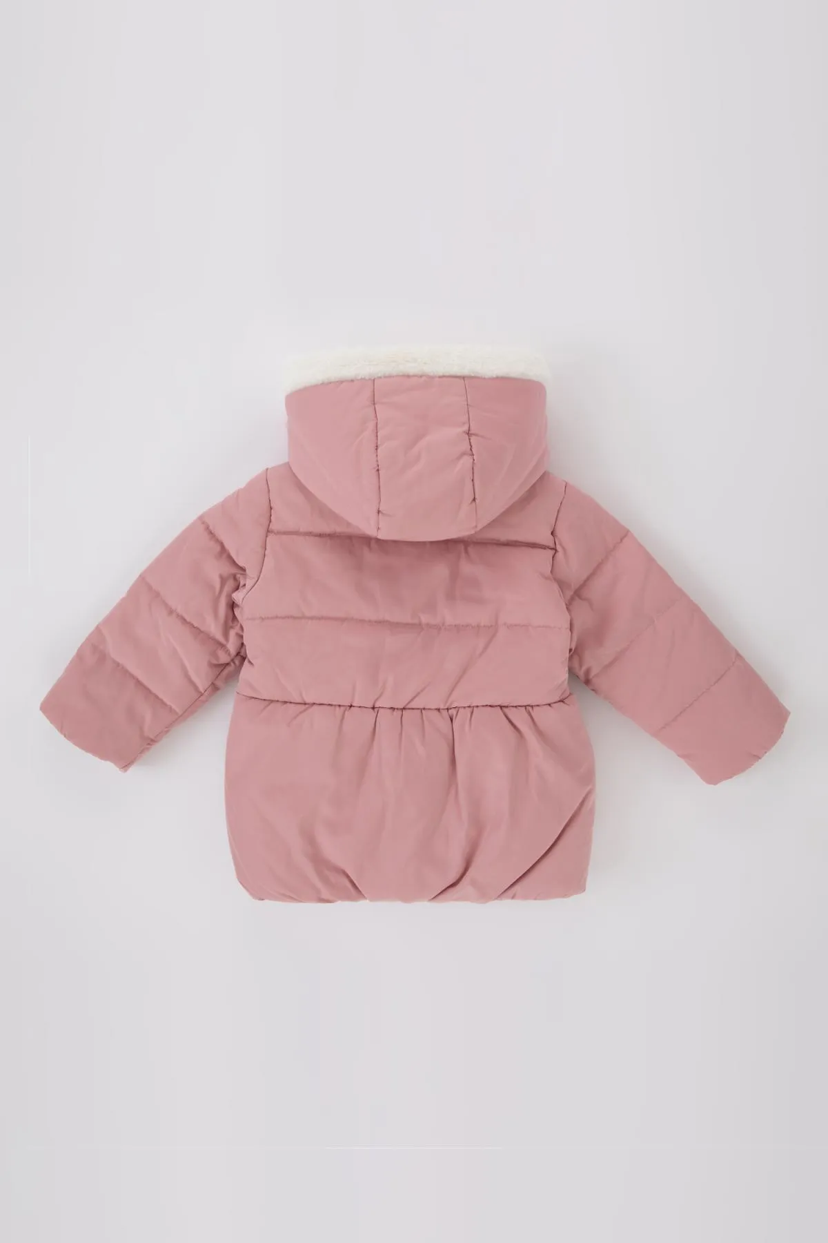 DeFacto  Mädchen Baby Wasserdicht Fleece Gefüttert Kapuzenmantel Schal 2-teiliges Set A2452a523au