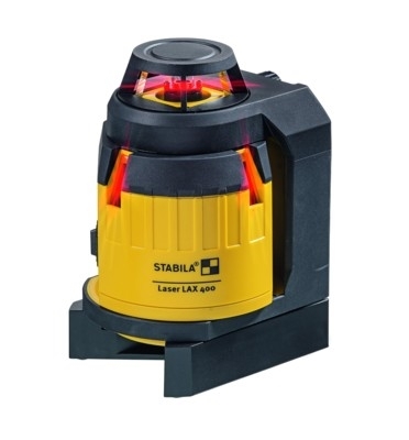 Stabila 18863 LAX400 Krydslinjelaser + LT 30 Laser teleskopstang