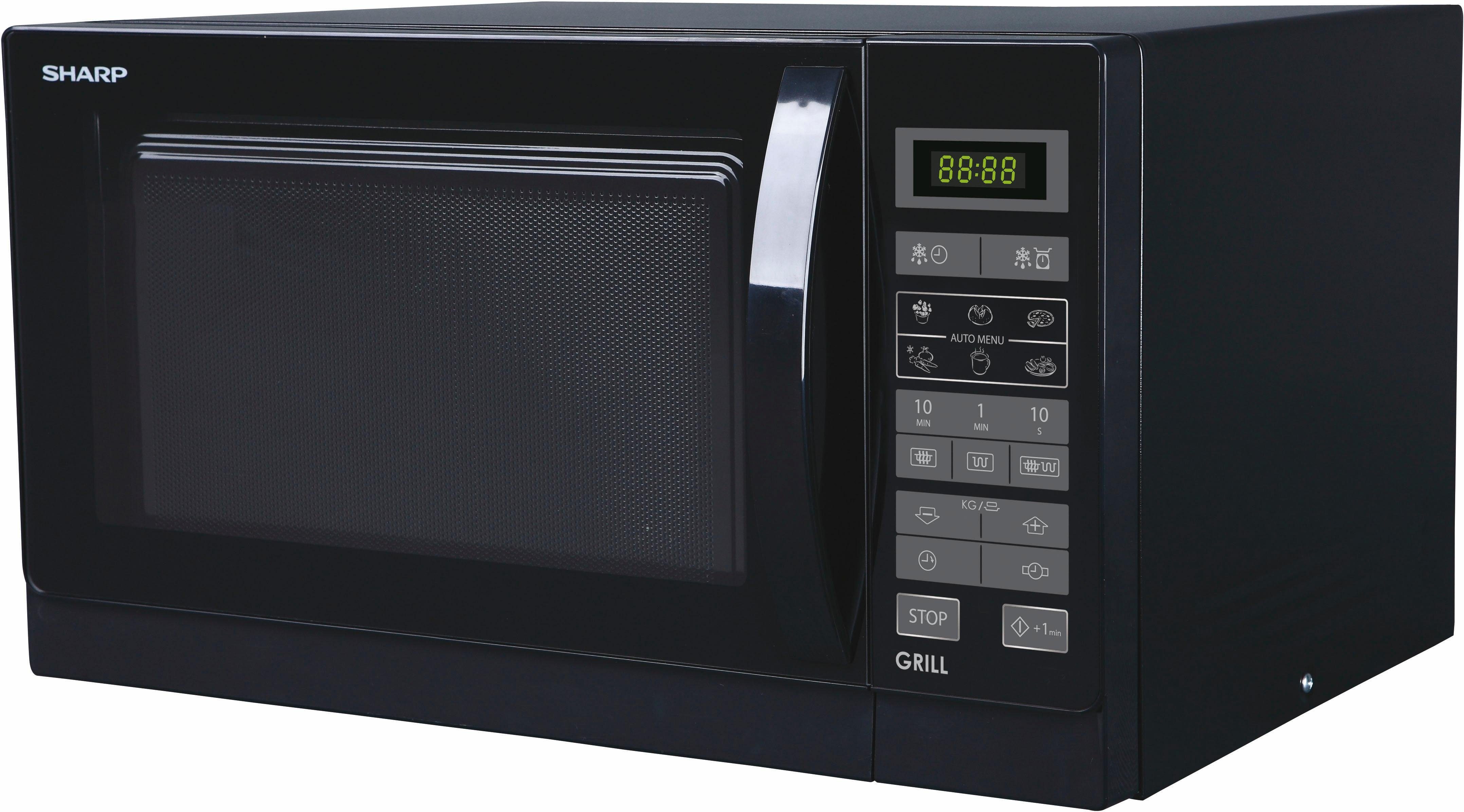 Sharp Mikrowelle R742BKW, Grill, 25 l