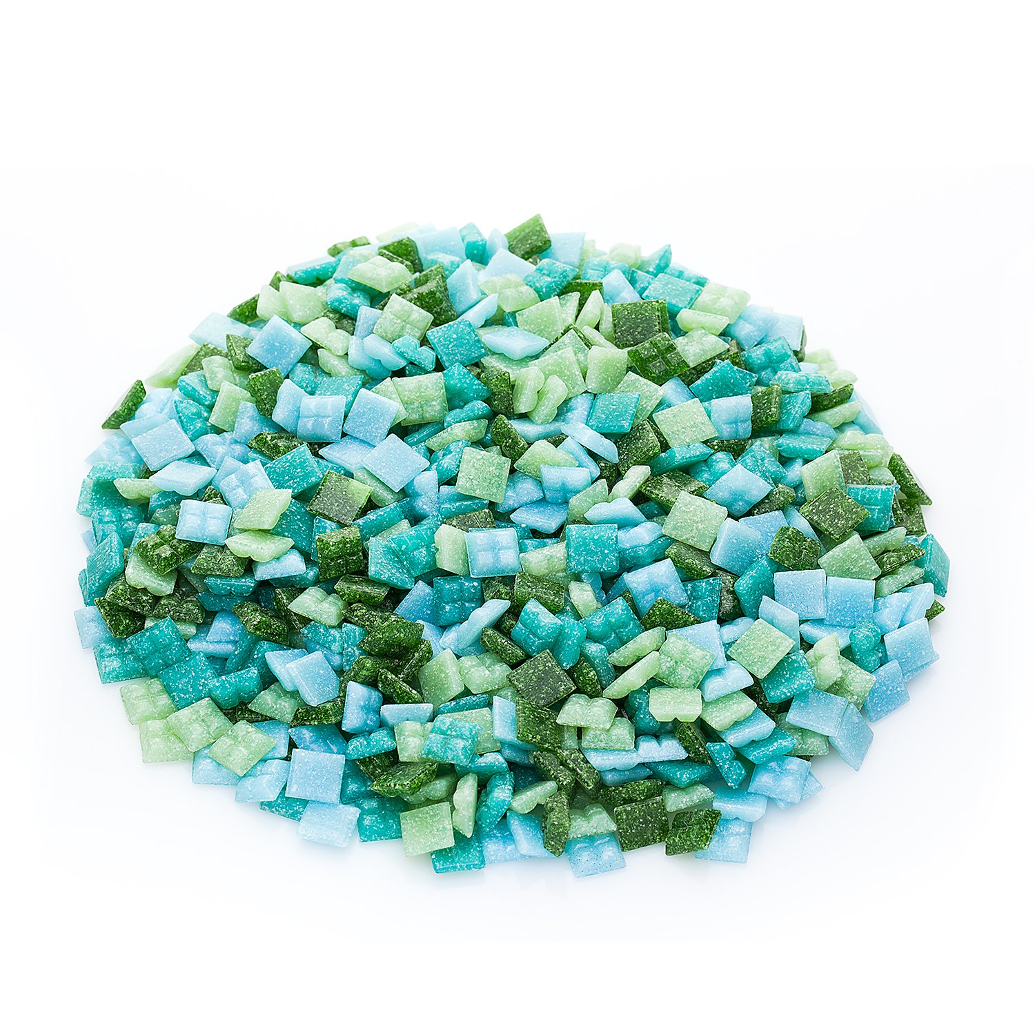 Glas-Mosaik, Grüntöne, 10 x 10 mm, 750 g
