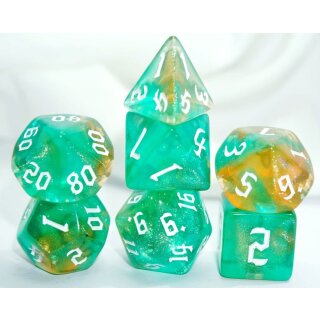 Würfelset Galaxy: Smarragd Yellow (7)