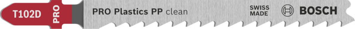 Bosch Blue Accessories 2608665239 PRO Plastics PP clean T102D brzeszczot do wyrzynarki 100 mm 2-częściowy
