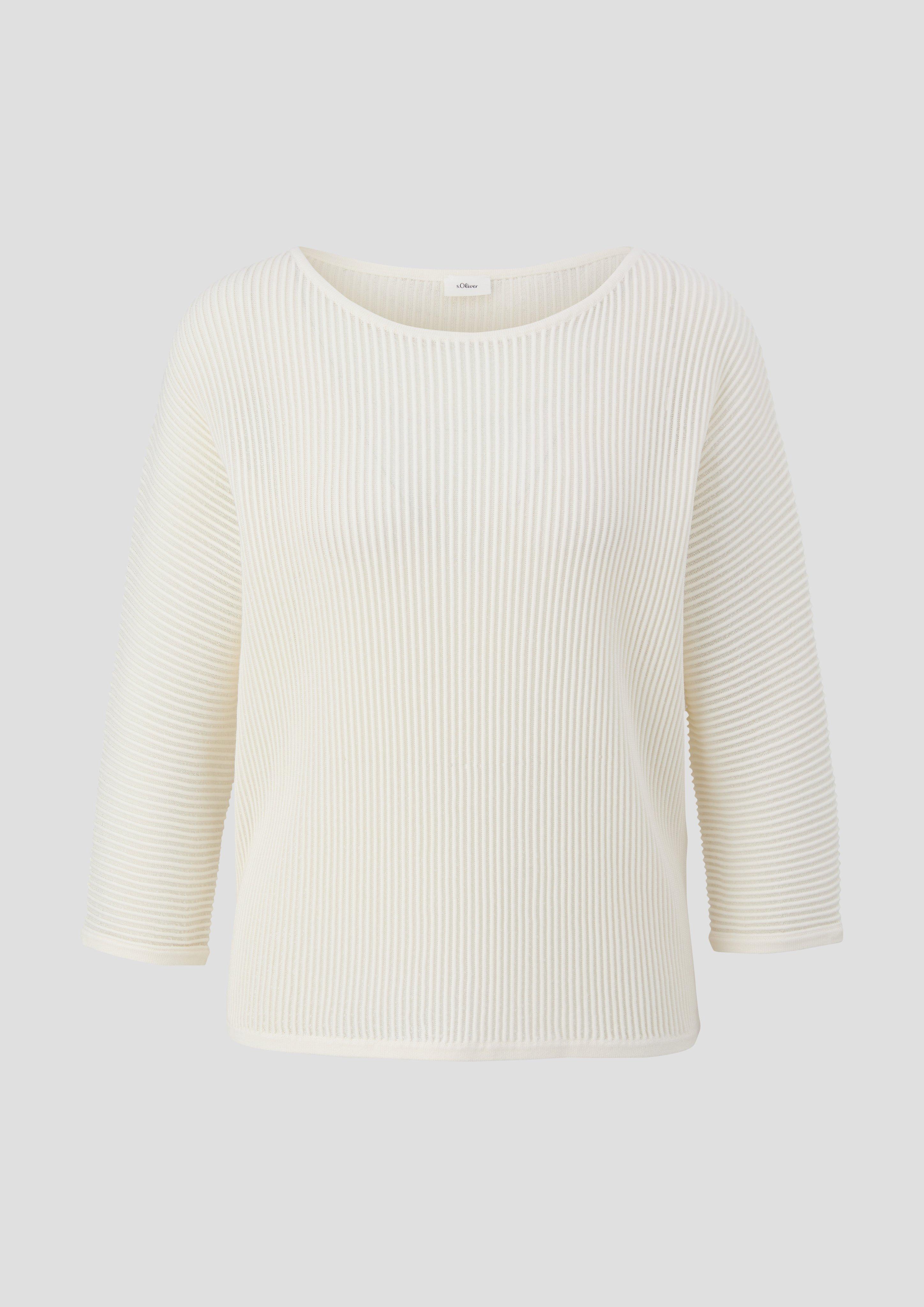 Strickpullover mit Fledermausärmeln  2143206-0200