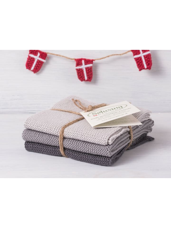 Solwang Wischtuch Stahlgrau Kombi 3er Set günstig kaufen onesize