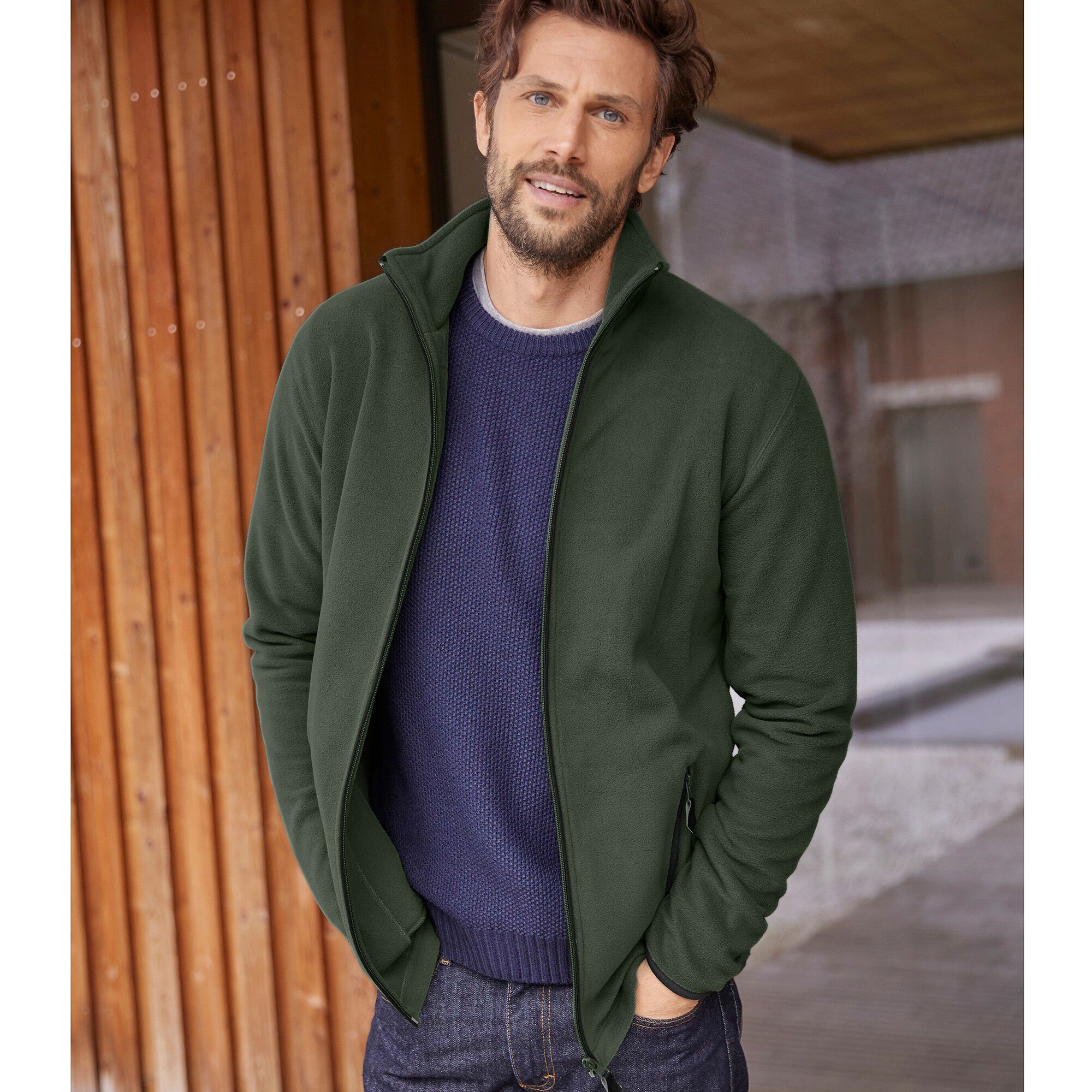 Blouson zippé maille micropolaire