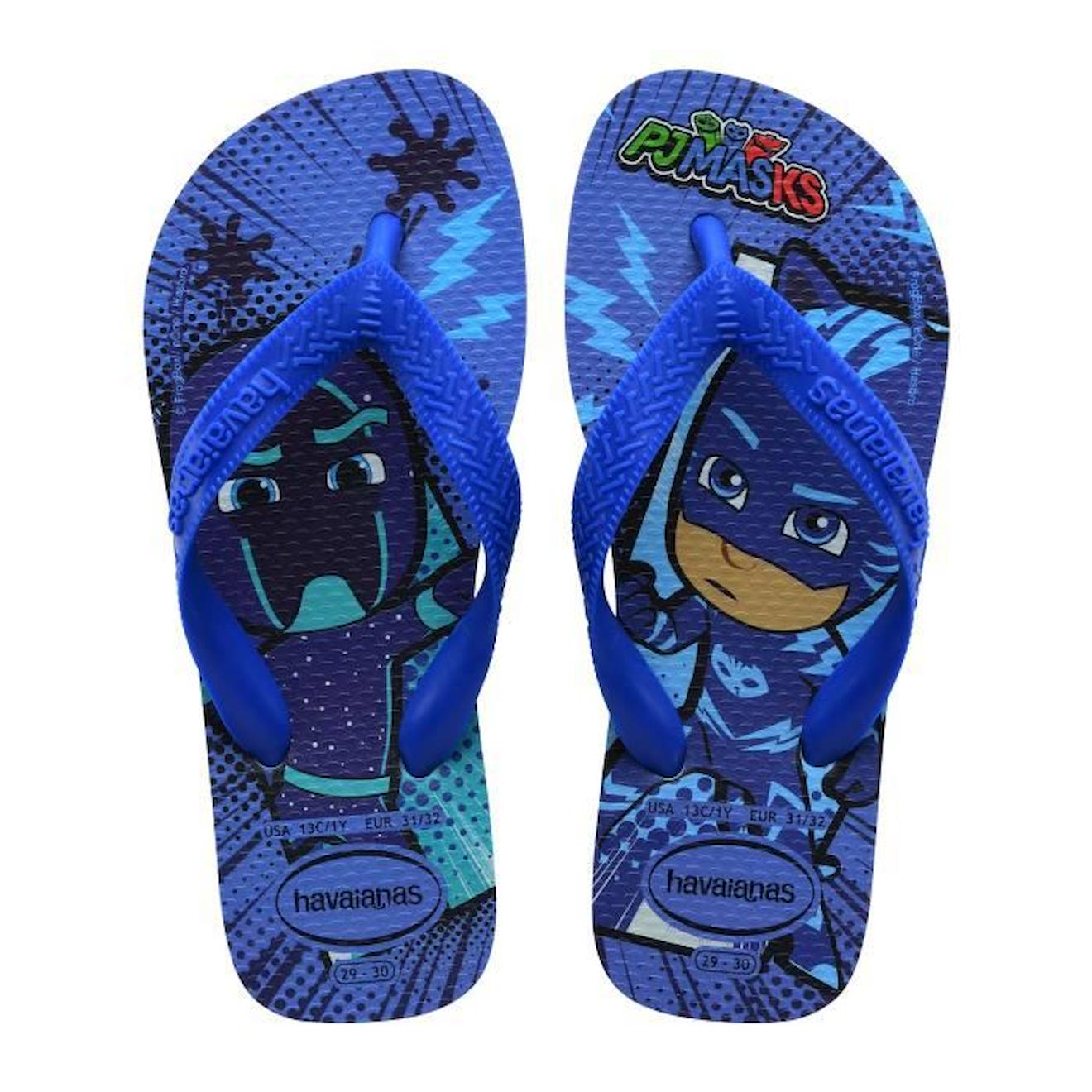 Tong à Enfiler Enfant Havaianas H. K T PJ Masks bleu
