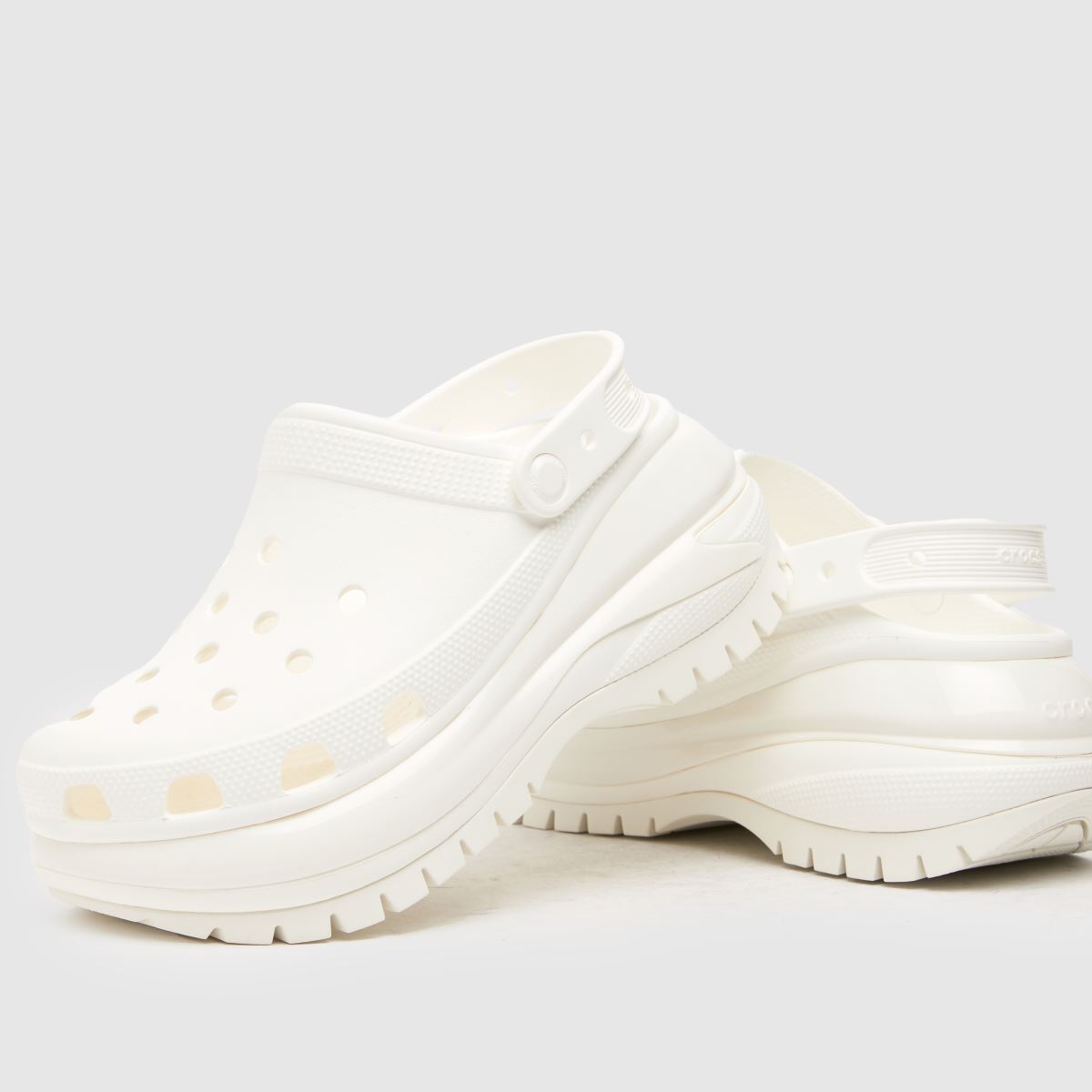 Crocs Mega Crush klumpa szandál fehér színben