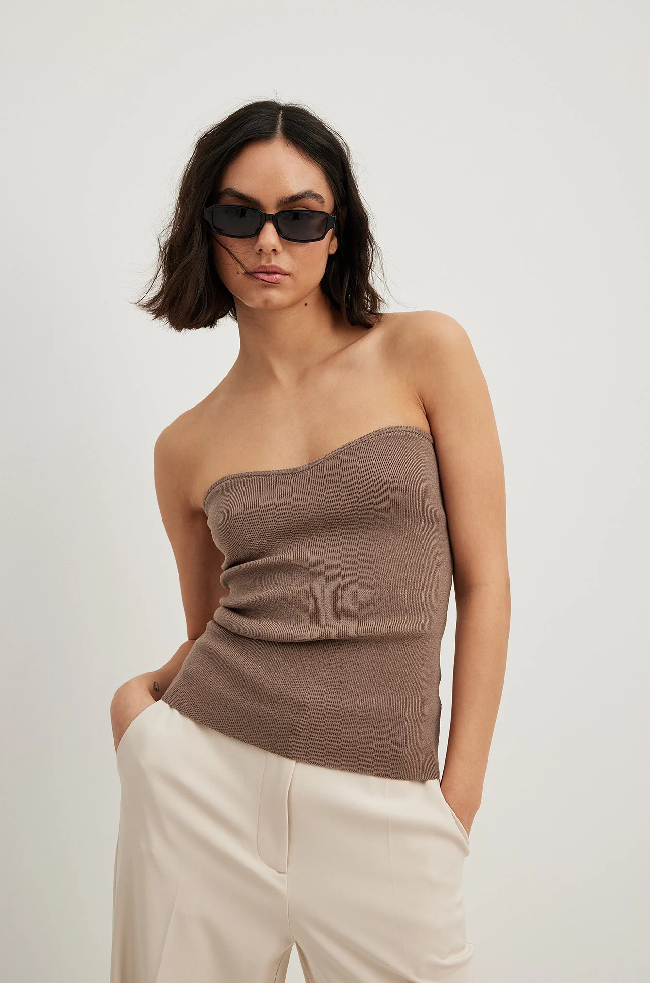 Tube-Top aus Feinstrick