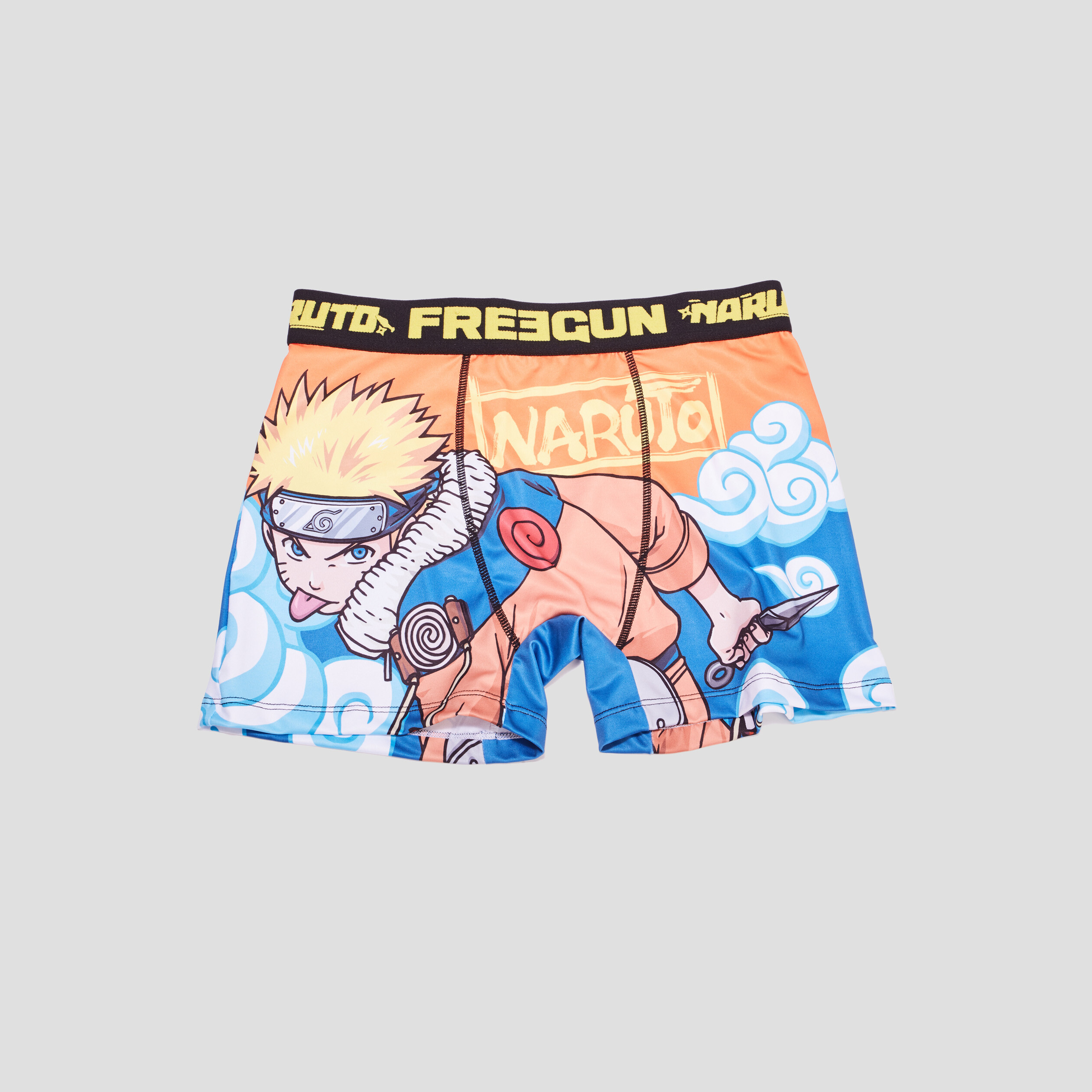 Boxer Freegun Naruto jaune homme | La Halle