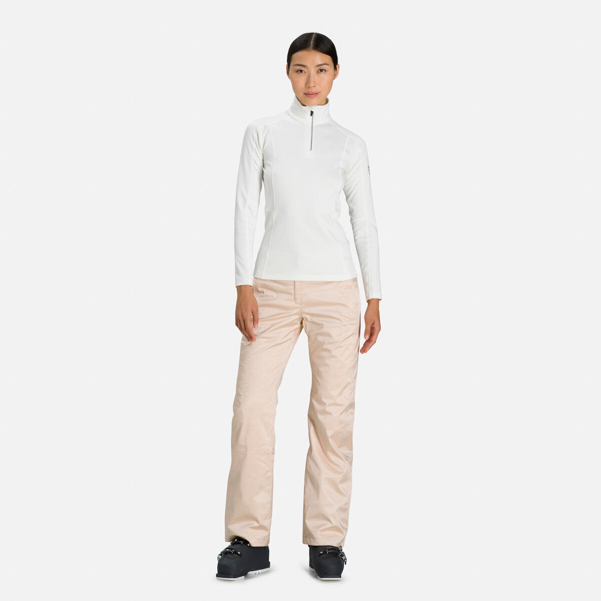 Damenoberteil Baselayer Classique mit halbem Reißverschluss