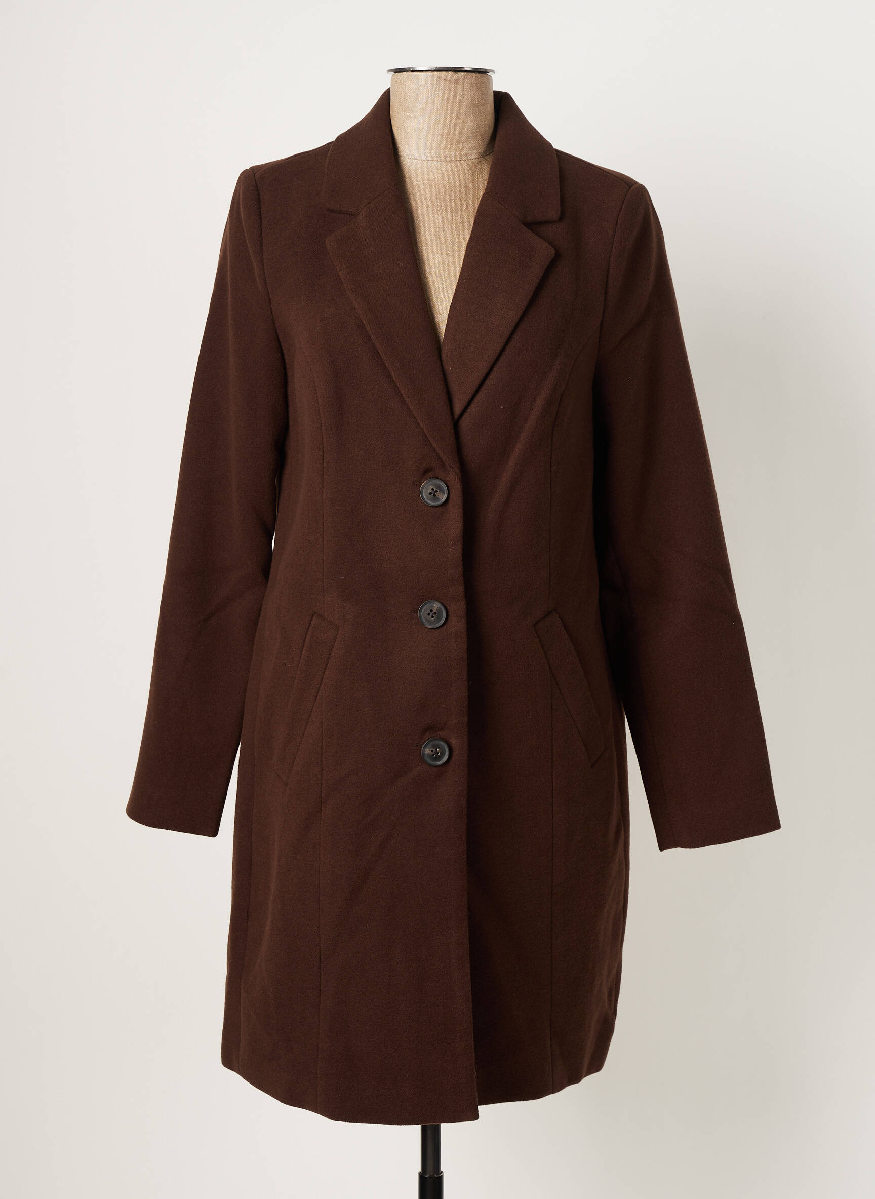 Vero Moda Manteaux Longs Femme couleur marron