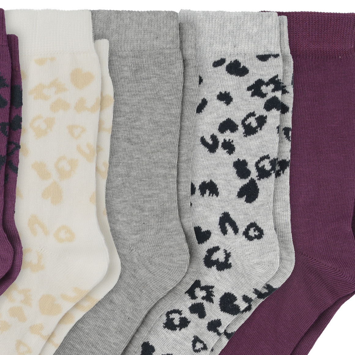 5 Paar Mädchen Socken mit Bio-Baumwolle