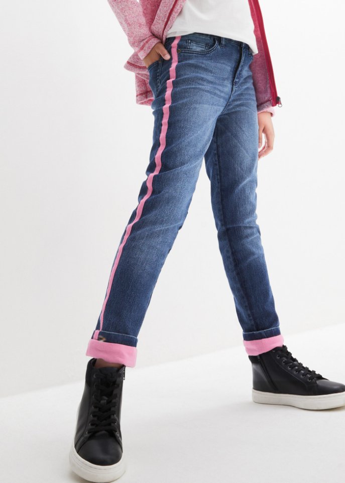 Mädchen Thermojeans mit Jerseyfutter
