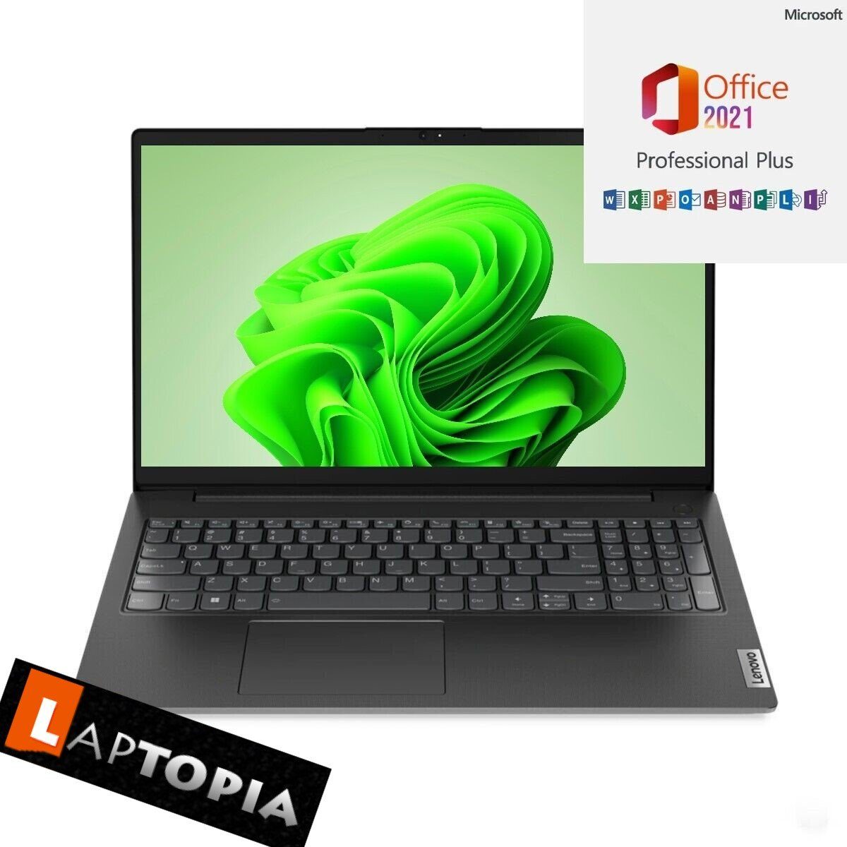 Lenovo Lenovo V17-G4, 32GB RAM, Notebook (44,00 cm/17.3 Zoll, Intel Pentium U300, UHD Grafik, 256 GB SSD, Windows 11 Pro und inkl. Microsoft Office 2021 Professional)