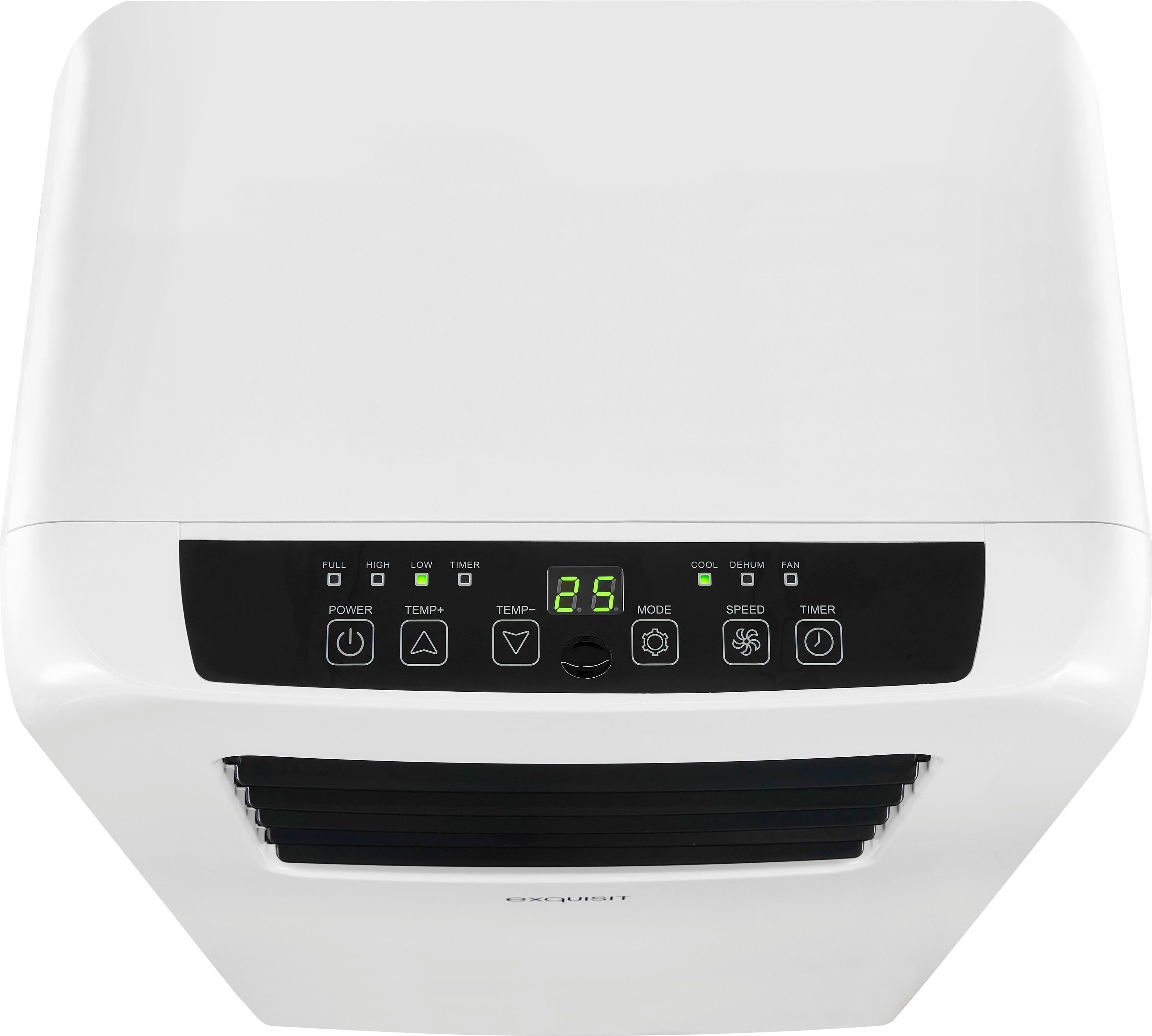 exquisit 3-in-1-Klimagerät CM 30752 we, Luftkühlung - Entfeuchtung - Ventilation, geeignet für 20 m² Räume
