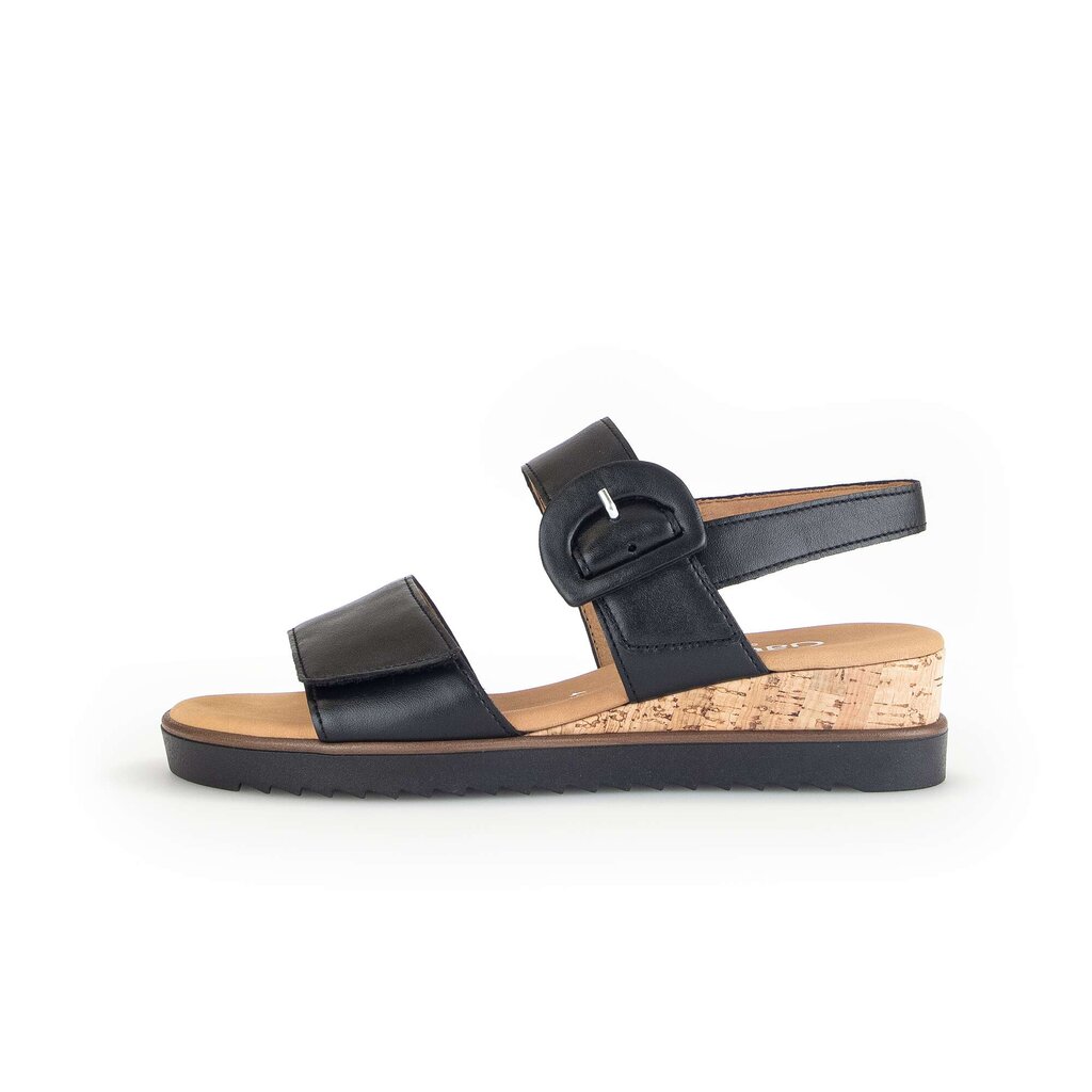 Gabor comfort Keilsandalette schwarz