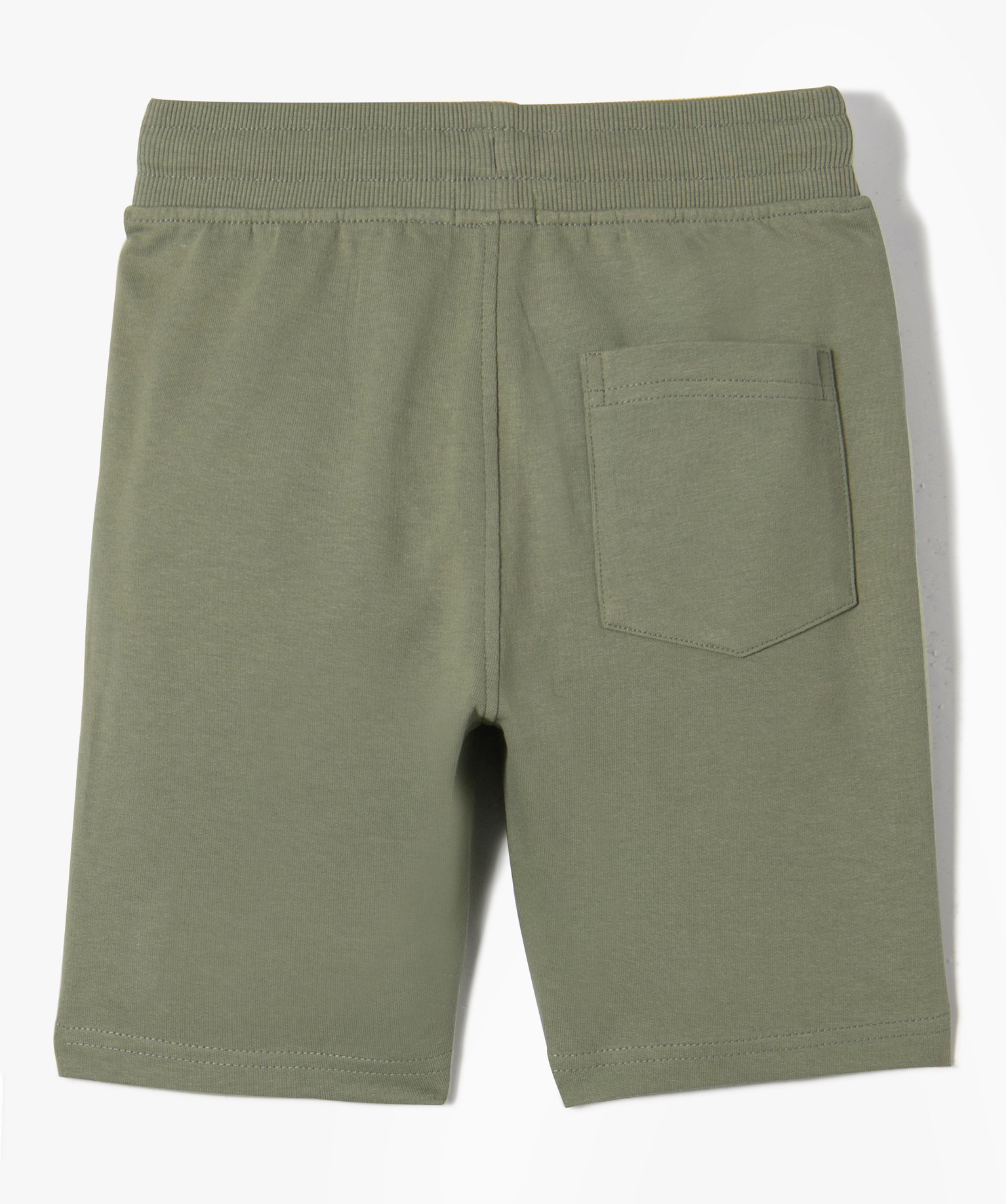 Bermuda Garçon en maille avec ceinture en bord-cte kaki | GEMO