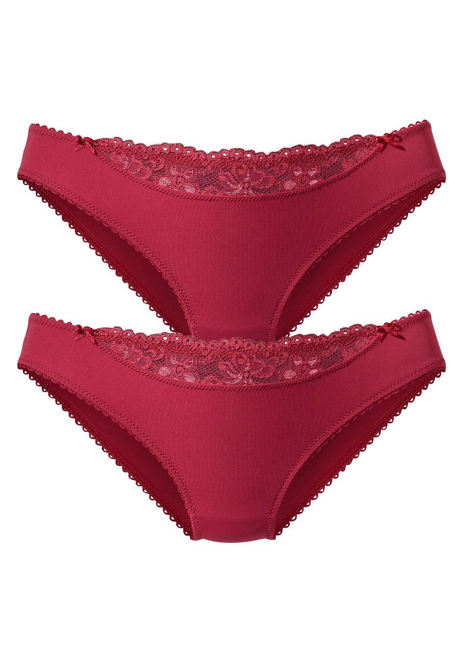 Nuance Slip (2-St) mit Spitzeneinsatz vorne