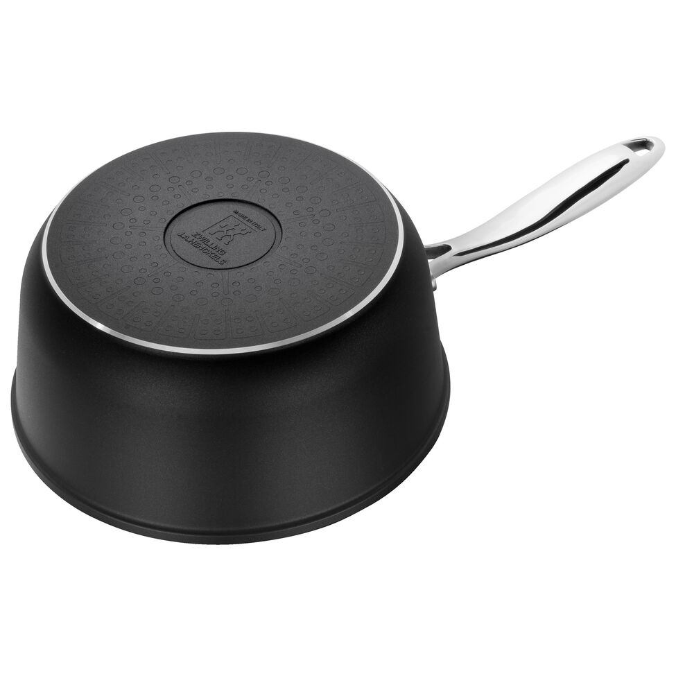 Stieltopf 18 cm, Aluminium, Schwarz