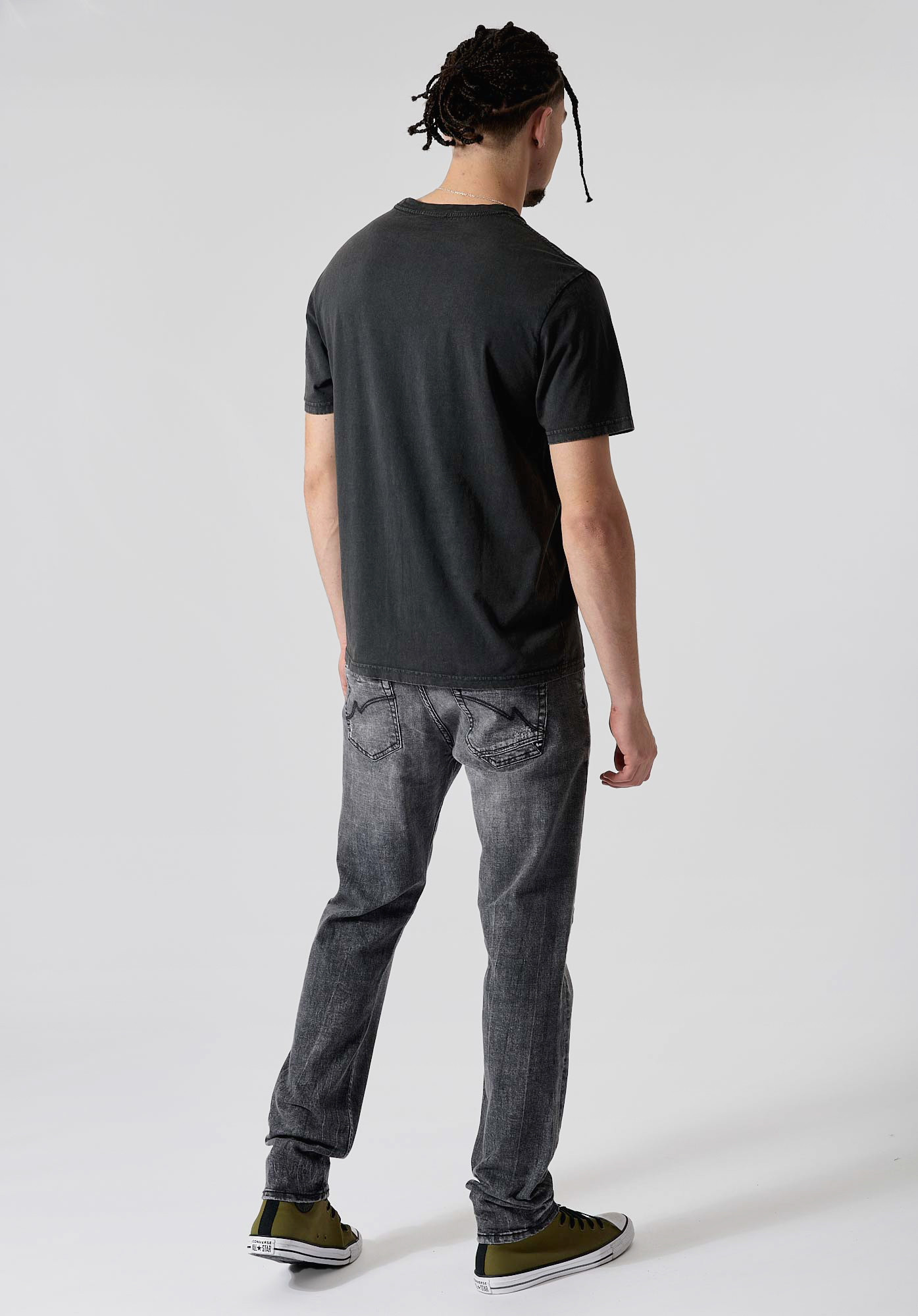 NAINT  T-shirt noir homme 100% coton