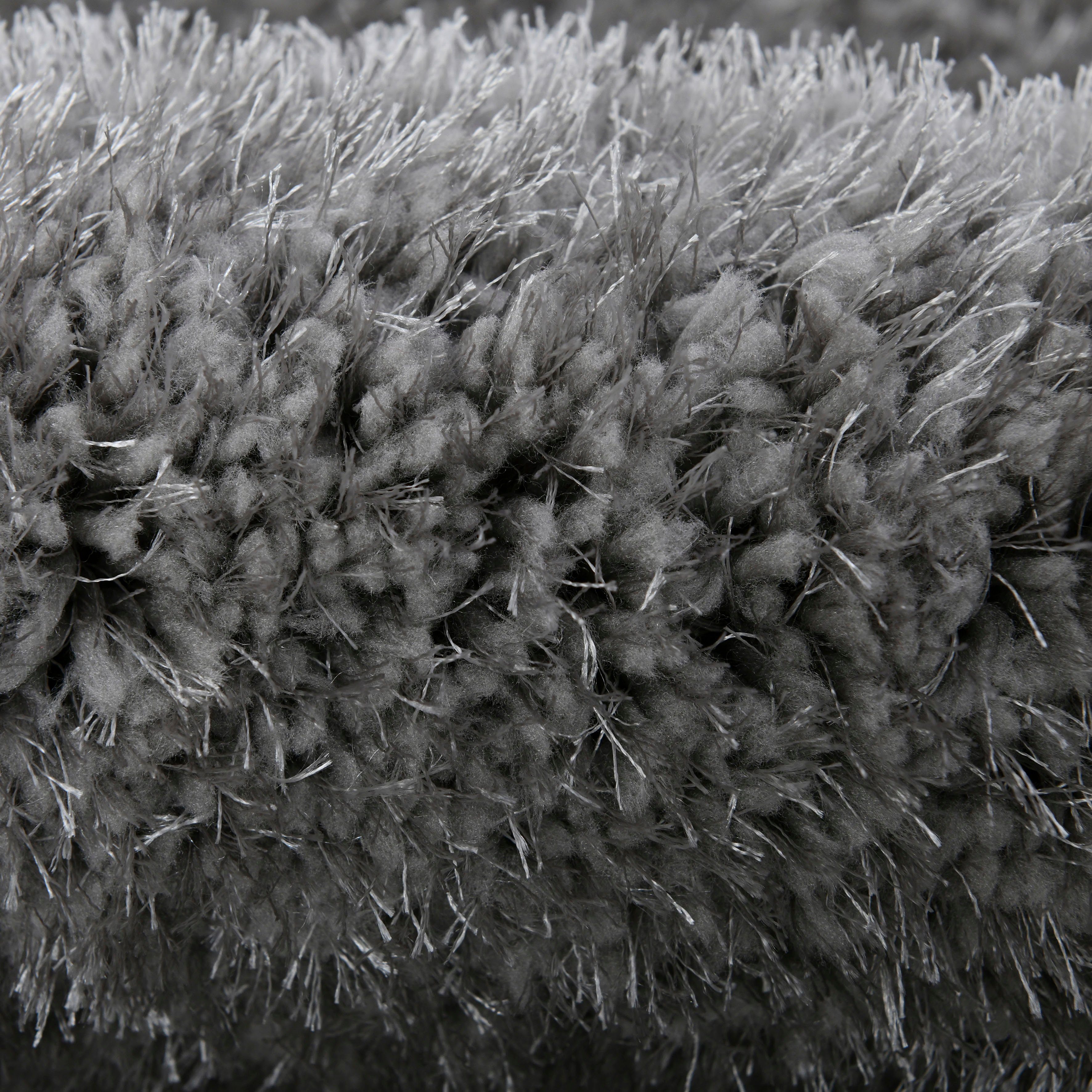 Hochflor-Teppich Amina, my home, rechteckig, Höhe: 43 mm, Shaggy in Uni-Farben, einfarbig, leicht glänzend, besonders weich