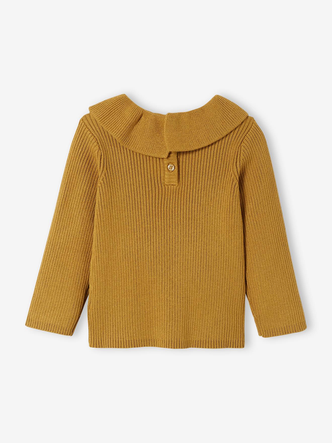 Pull à collerette bébé bronze