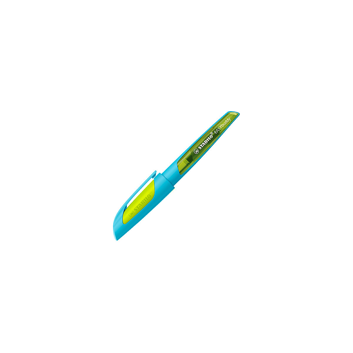Schulfüller EASYbuddy L-Feder Linkshänder FRESH EDITION hellblau/limette, inkl. Patrone