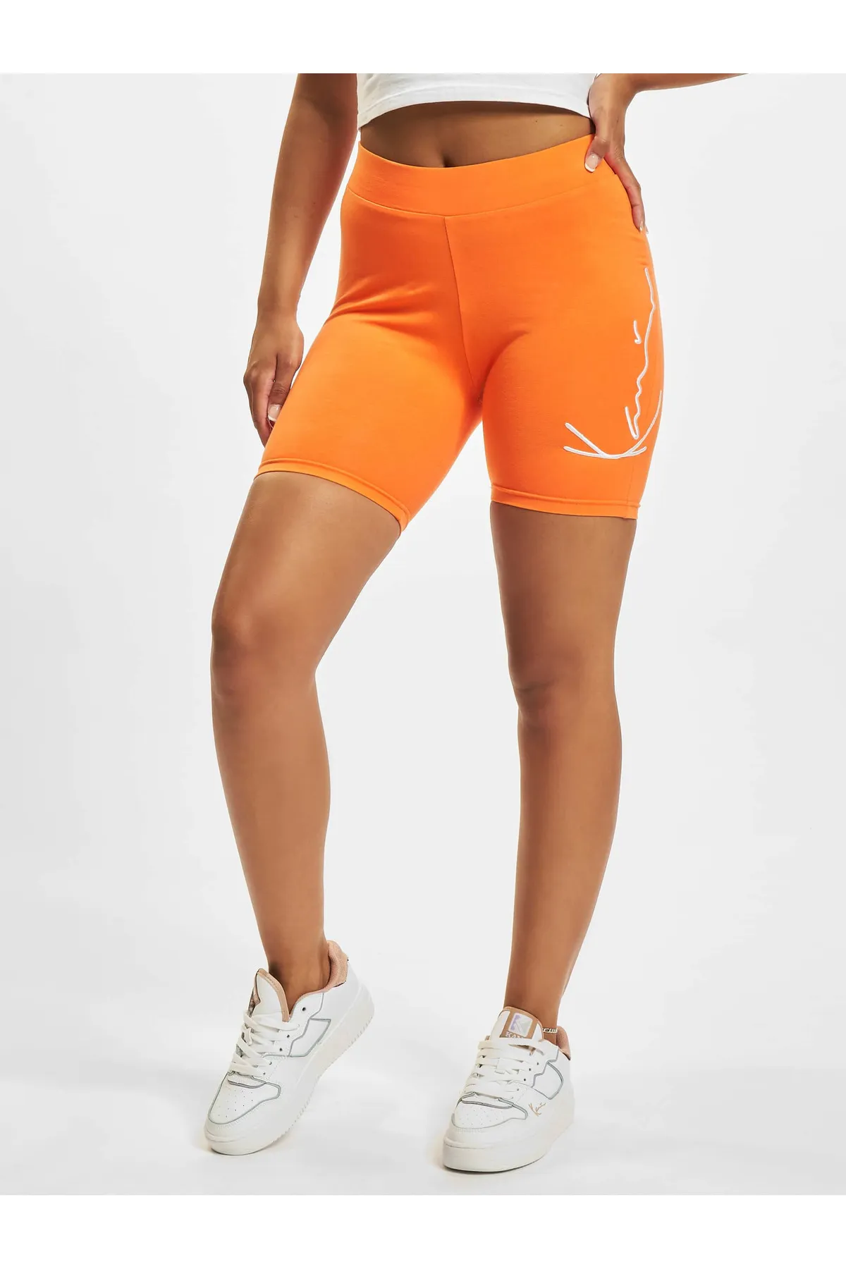 KARL KANI  Kurze Sporthose - Orange - Mittlerer Bund