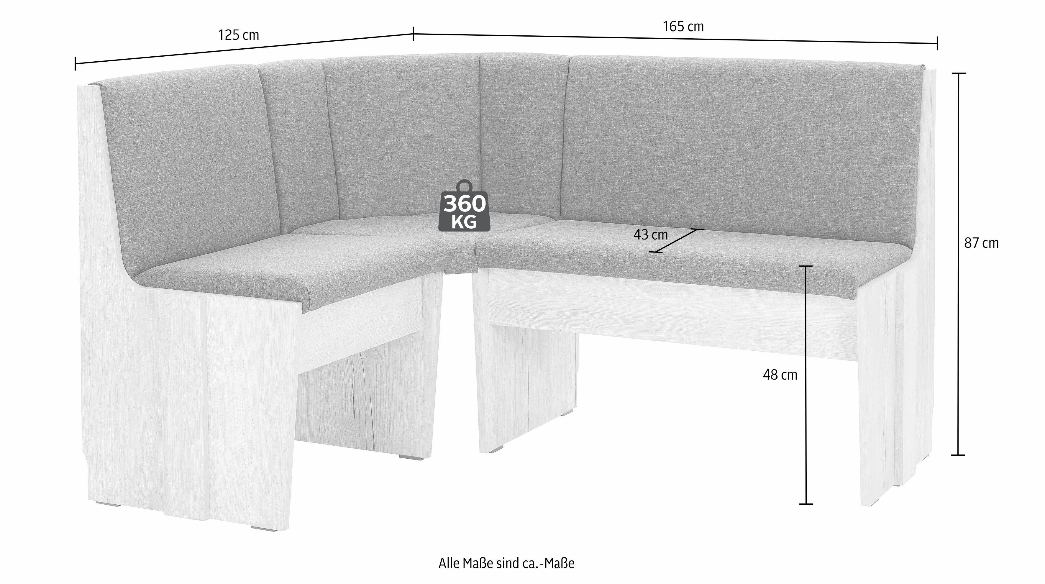INOSIGN Eckbankgruppe Hanau 1, (Set, 4-tlg)