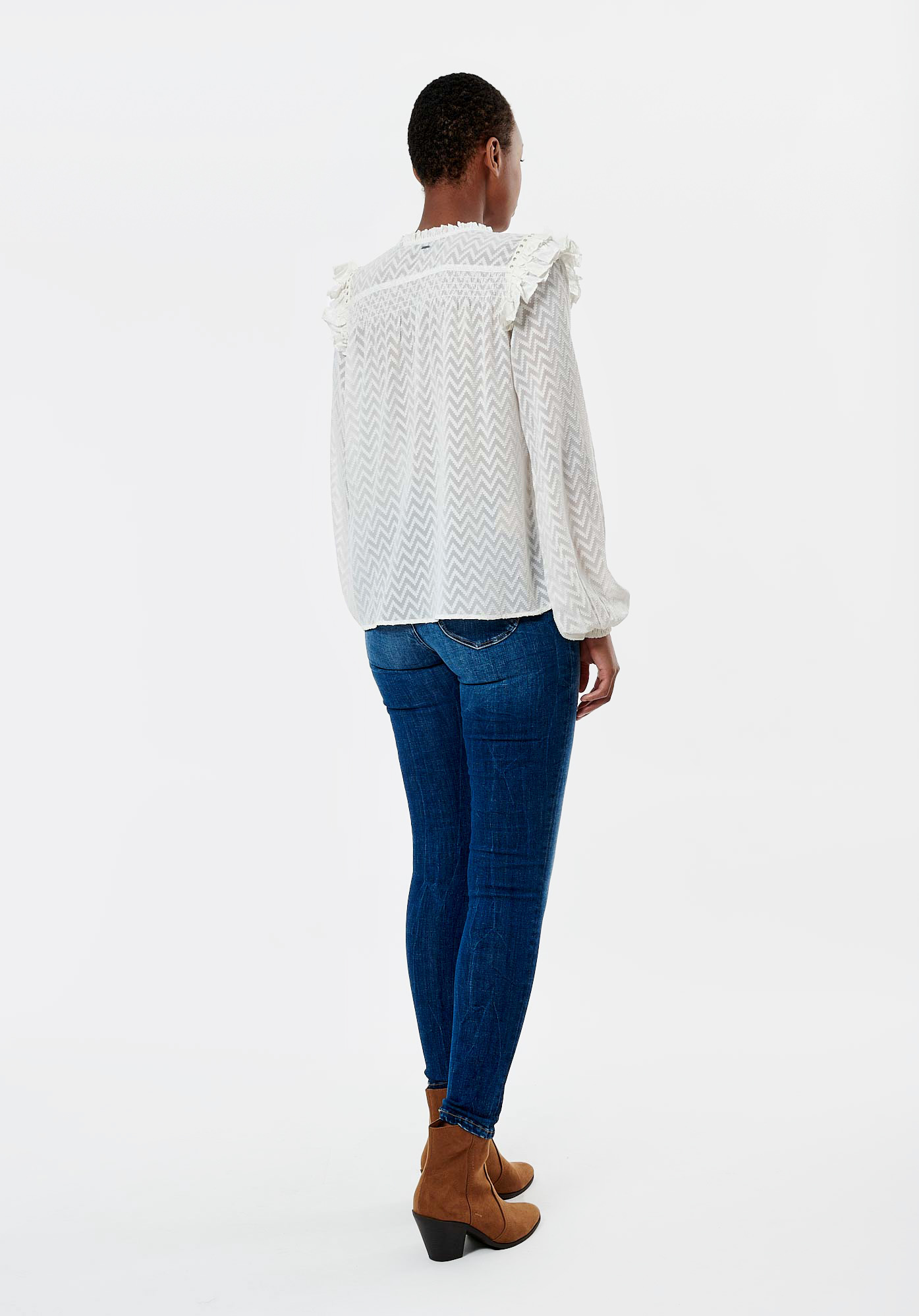 BROOK  Blouse blanche femme