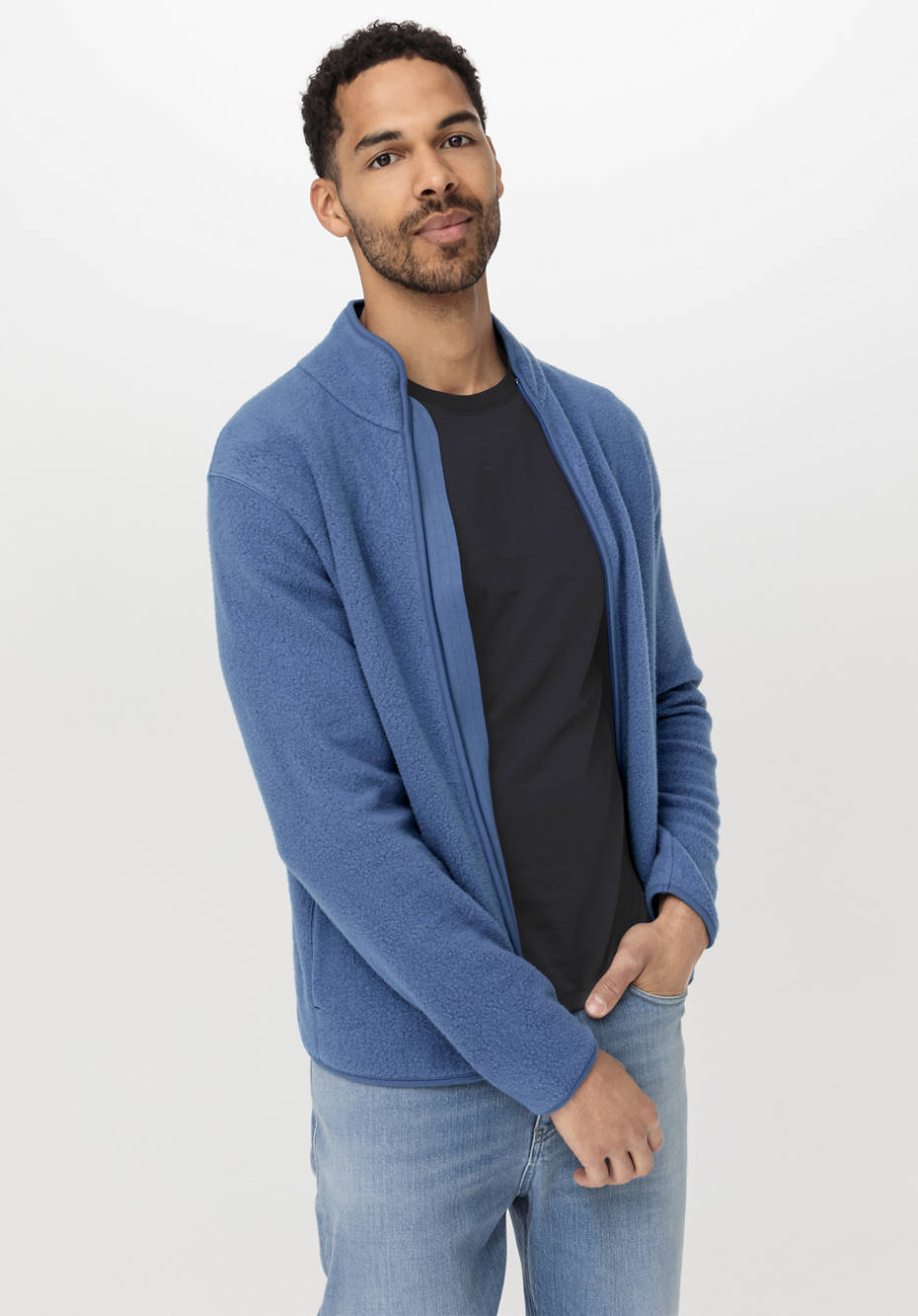 Fleecejacke aus reiner Bio-Baumwolle