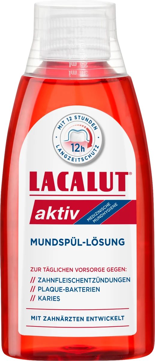Lacalut Mundwasser, Aktiv Mundspüllösung, 300 ml