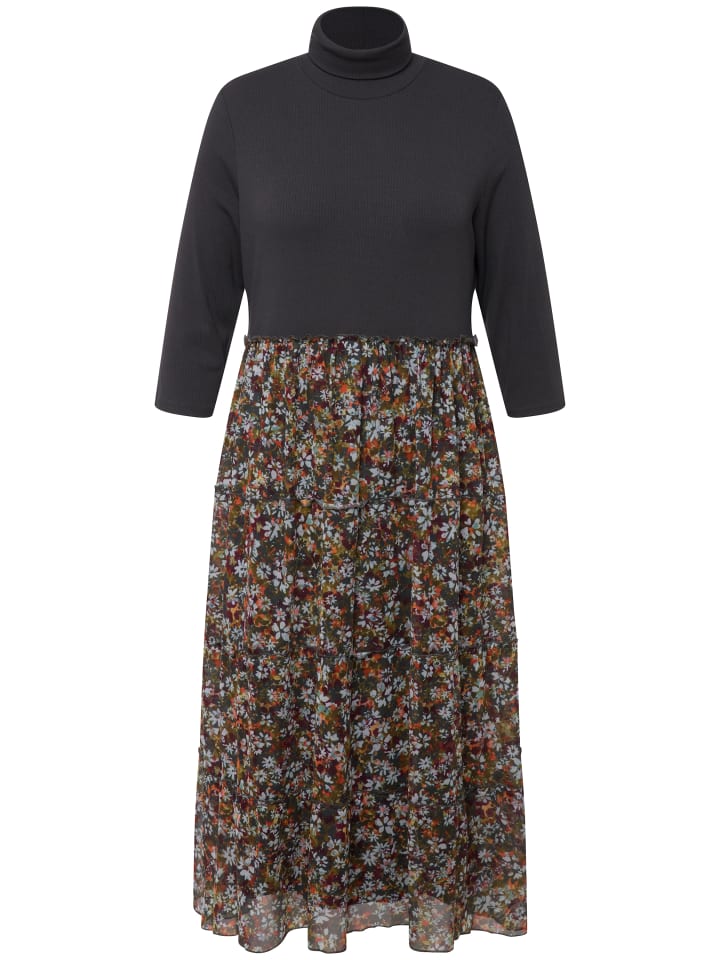 Ulla Popken Jerseykleid in asphalt günstig kaufen