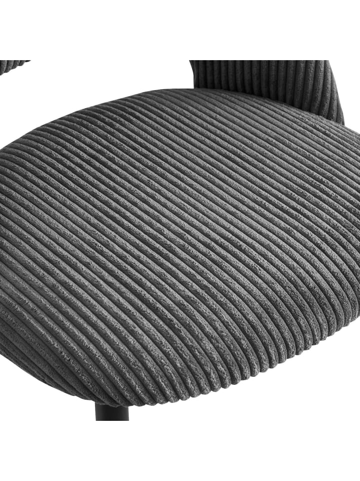 B&D Home 2er-Set: Esszimmerstuhl VICKY in Anthrazit - (B)53 x (H)81 x (T)58 cm günstig kaufen onesize